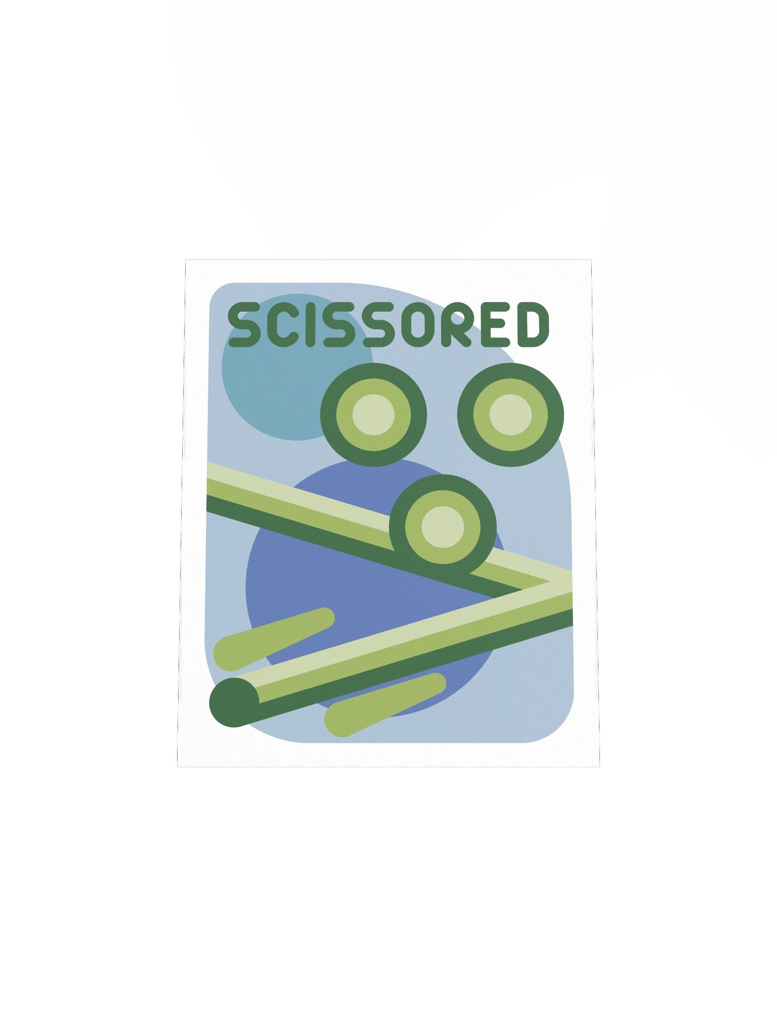 Scissored Poster - Blue/Green product image (4)