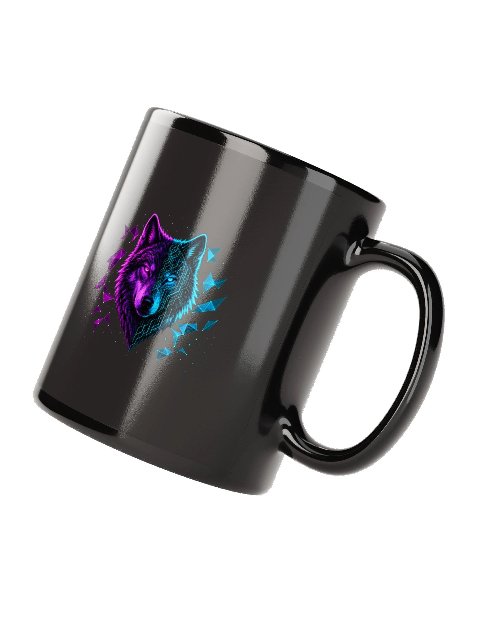 Clutch Neon Wolf Glossy Mug product image (7)