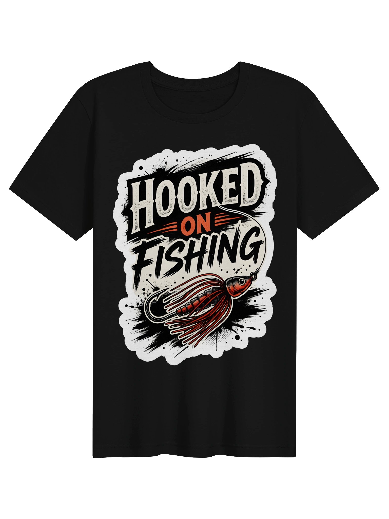Hooked on Fishing Graphic Tee product image (2)