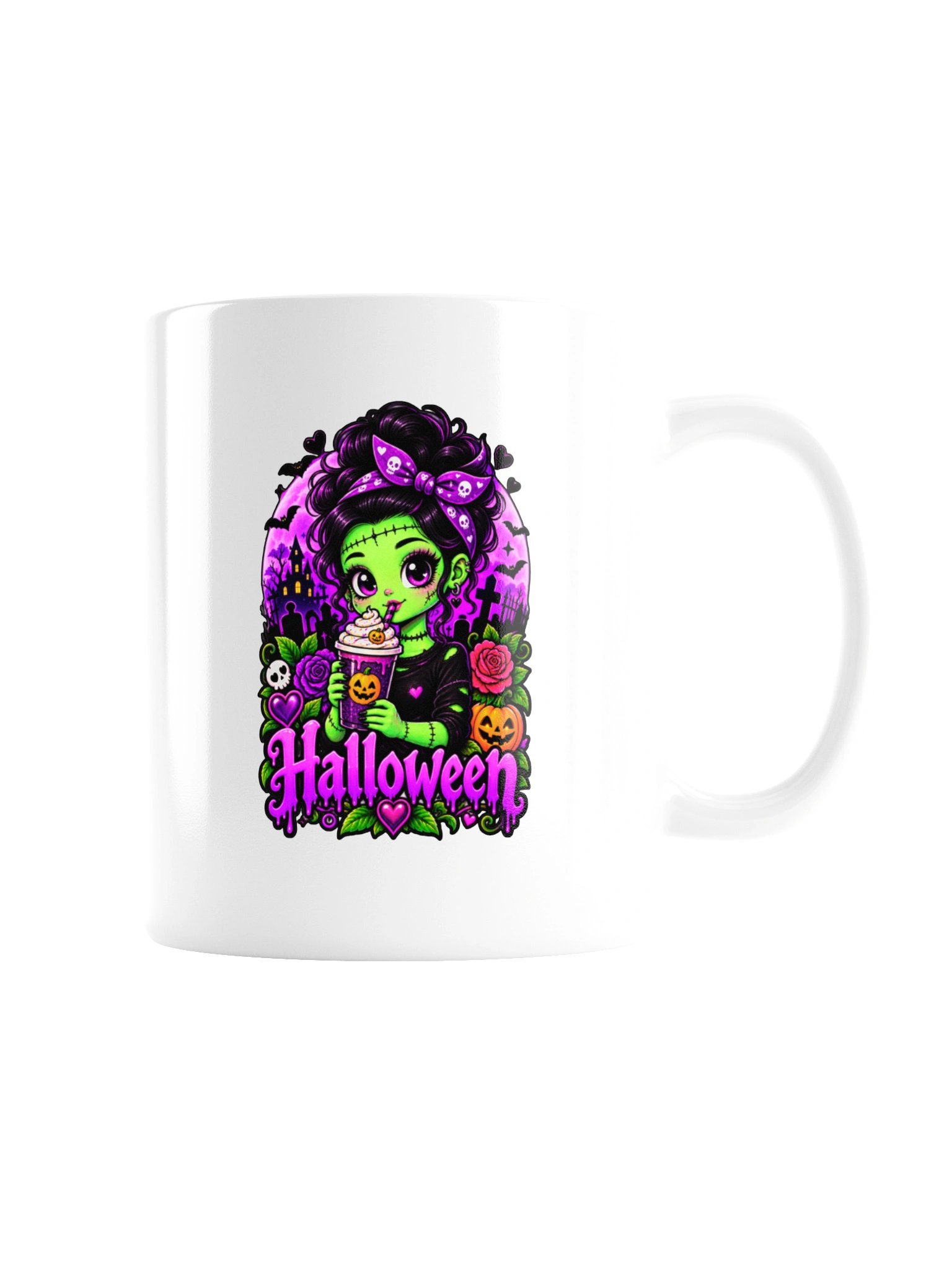 Cute Frankenstein Halloween Coffee Mug – Spooky Coffee Lover product image (7)