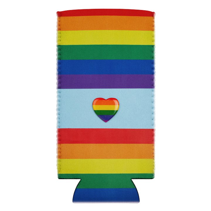 Copy of Pride Heart Can Cooler product image (2)