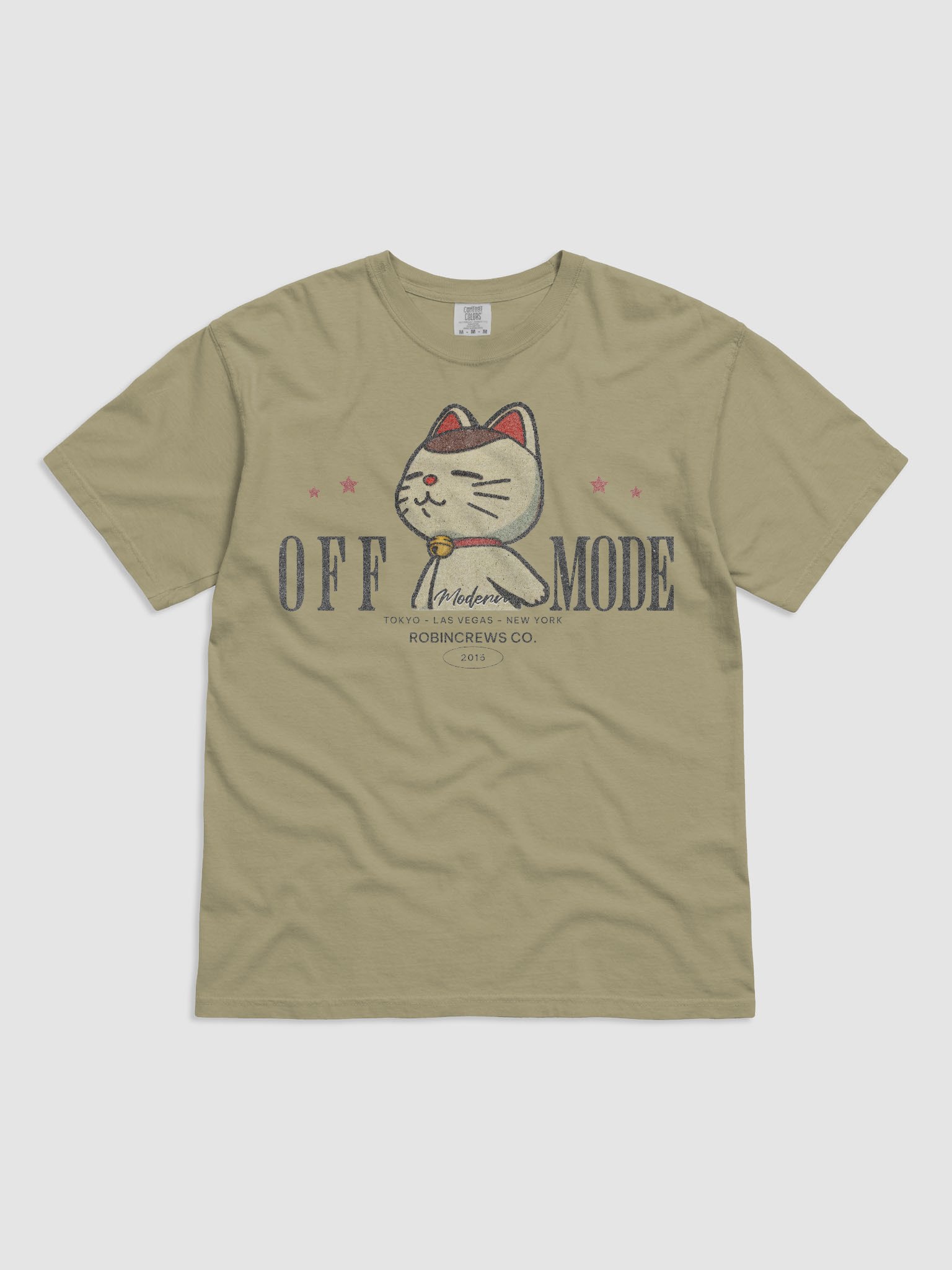 Off Mode Cat T Shirt Relaxed Graphic Tee product image (6)