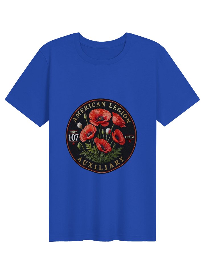 American Legion Auxiliary Unit 107 Poppy Emblem Tee product image (1)