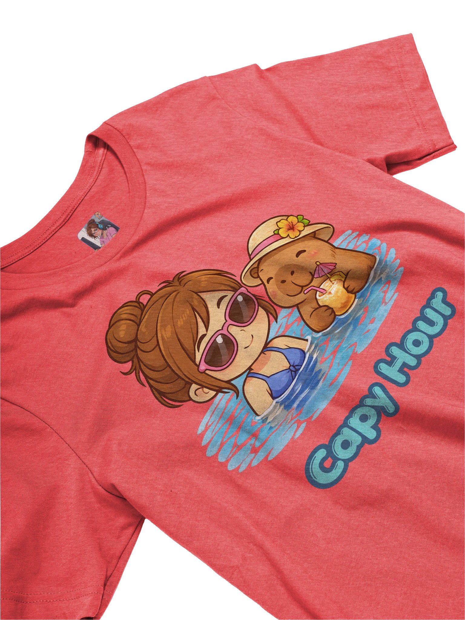 Capy & Chibi Girl Capy Hour Tee product image (3)