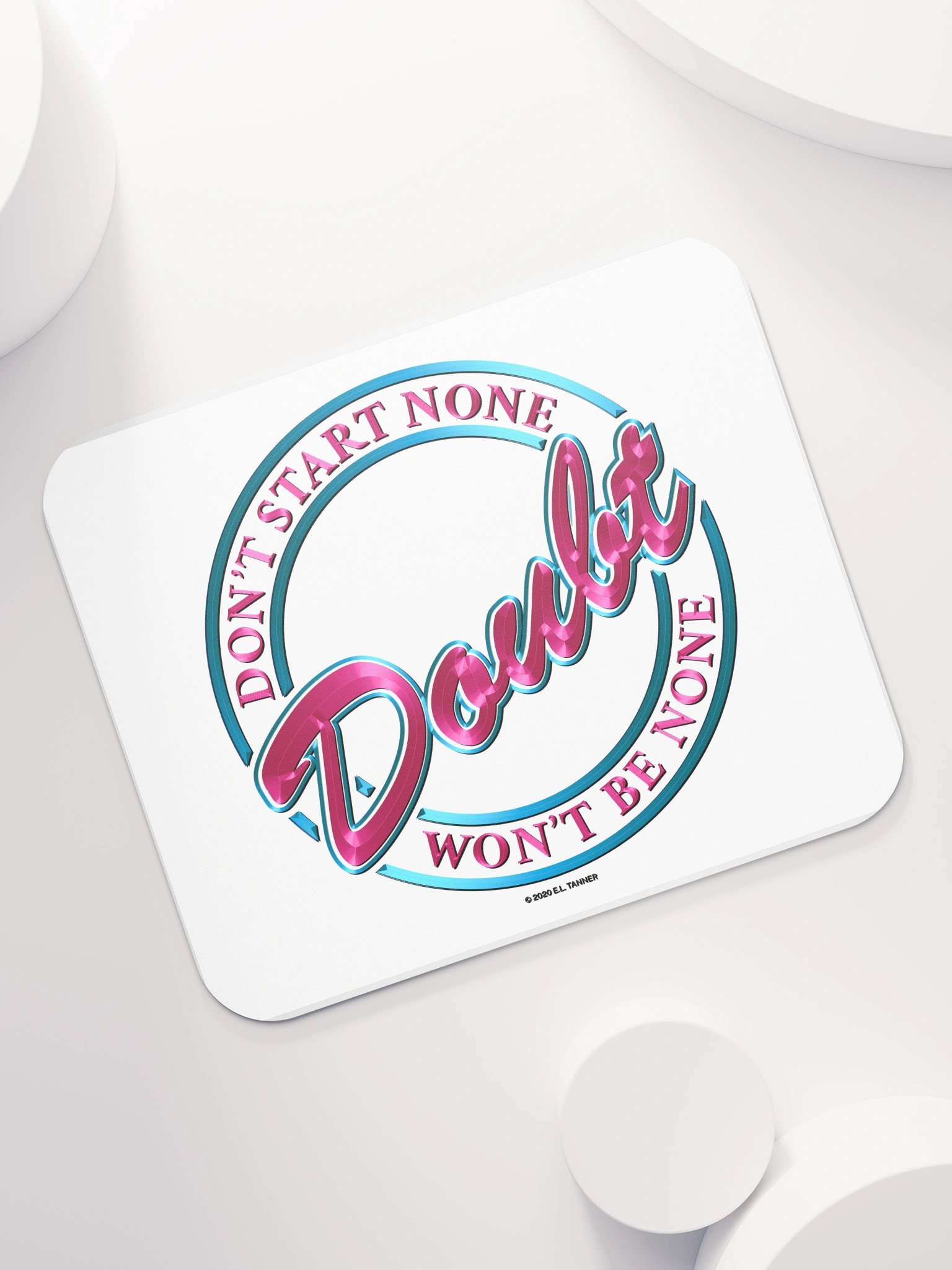 Doubt V1, Pink Mouse Pad BV product image (7)