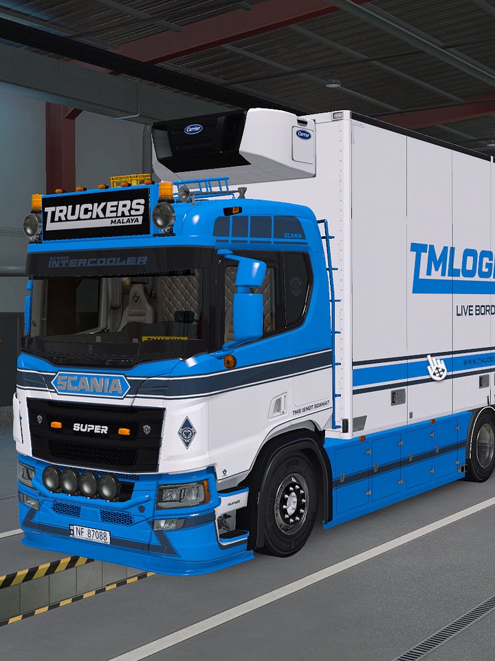 ETS2 TM Changeable Multicolor Skin - Scania R & S 2016 (Next Gen) TANDEM/RIGID - Company Pack Skin | Truckers Malaya Custom Skin Pack 1 product image (1)
