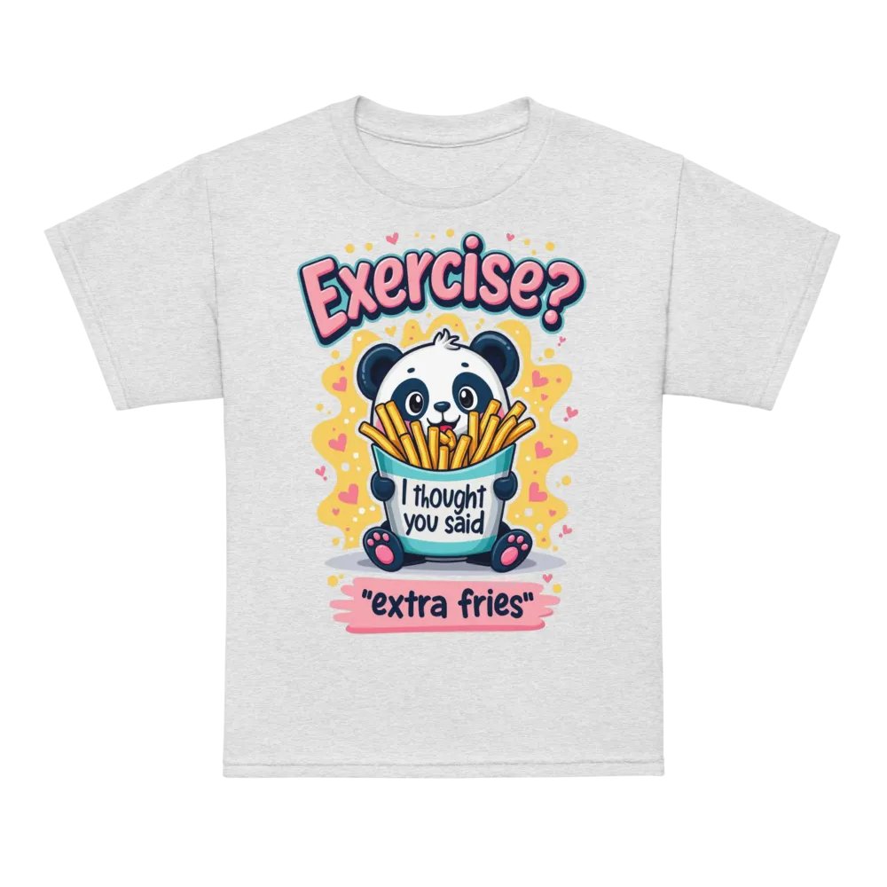 Panda Fries Youth Moisture-Wicking Tee product image (72)