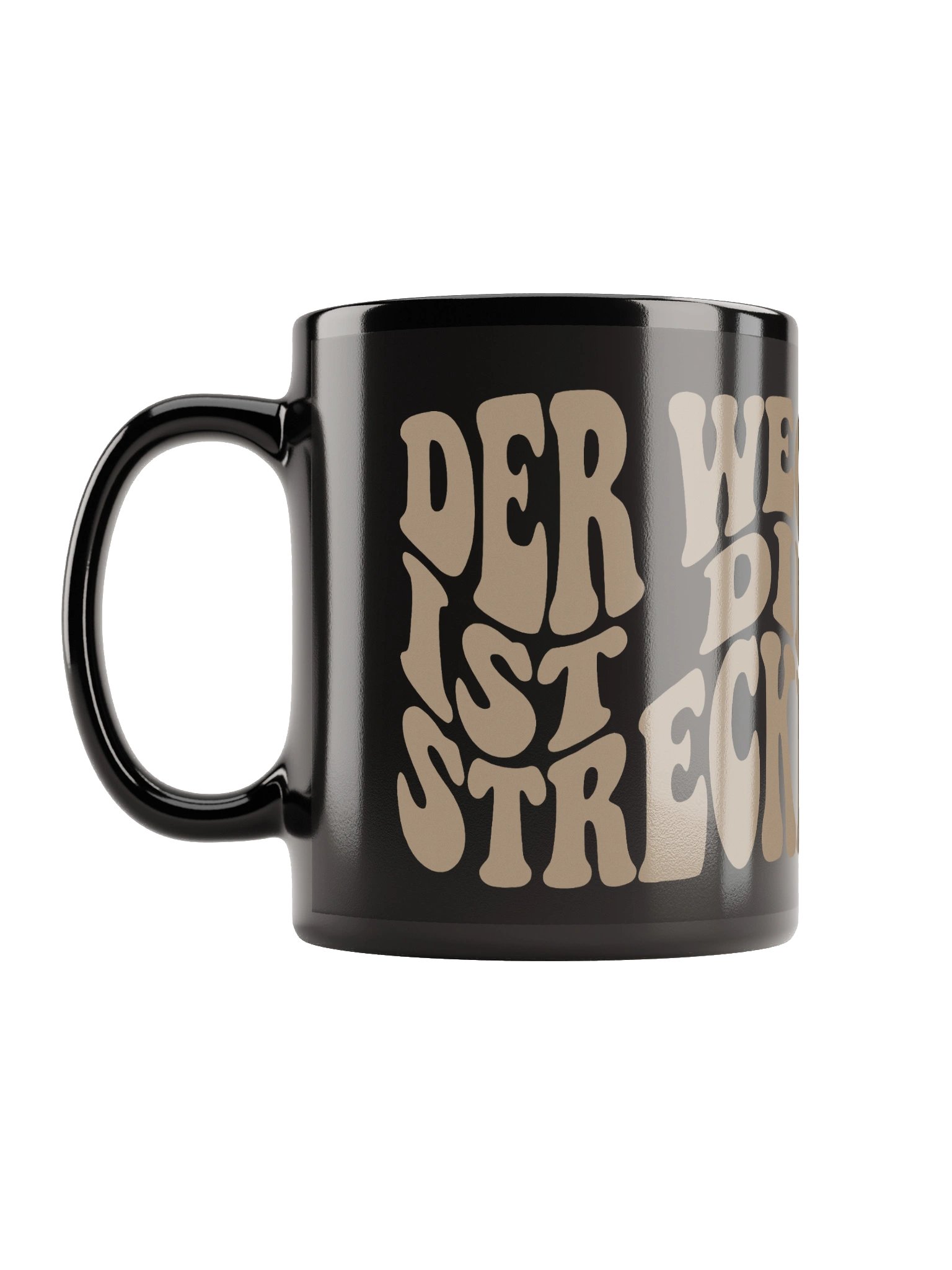 Der Weg ist die Strecke - Tasse Schwarz product image (11)