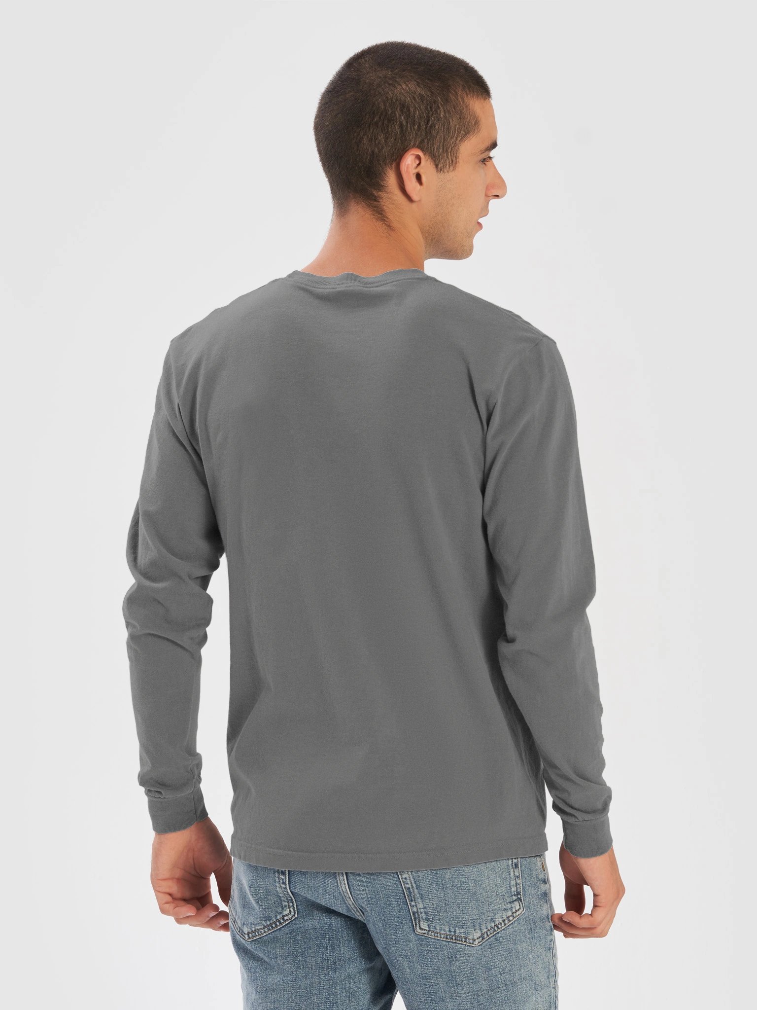 Halloween Alaskan Malamute(Black & White) Embroidered Long-Sleeve T-Shirt product image (14)