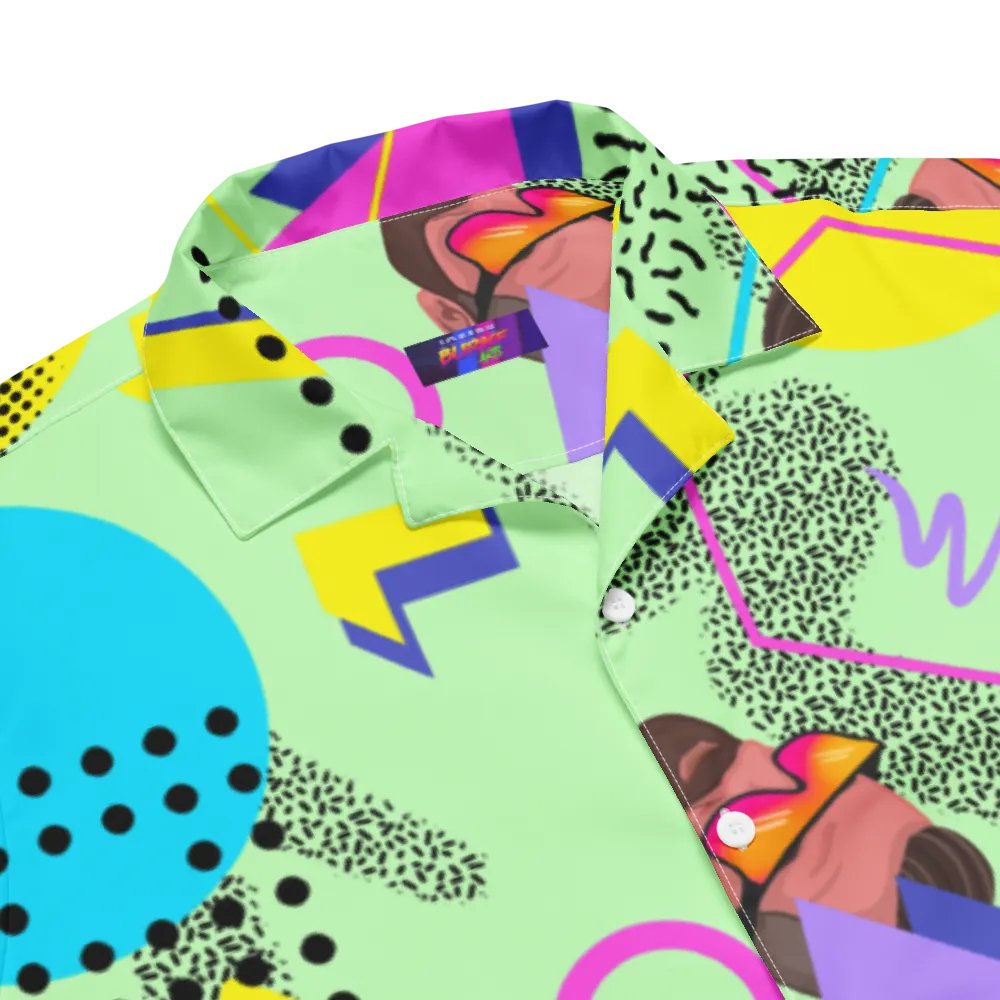Rad Vibes Short Sleeve Hawaiian Button up product image (3)