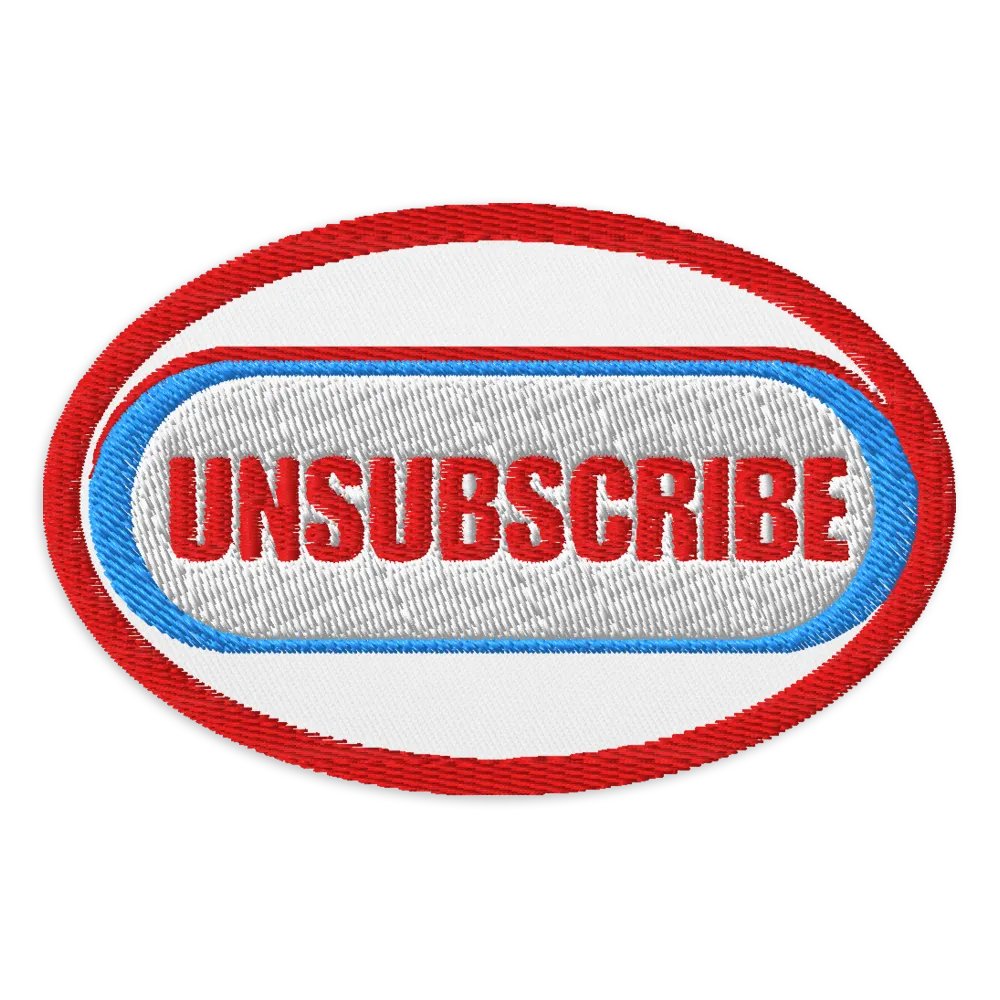 Unsubscribe | Embroidered Patches by Allcolor product image (1)