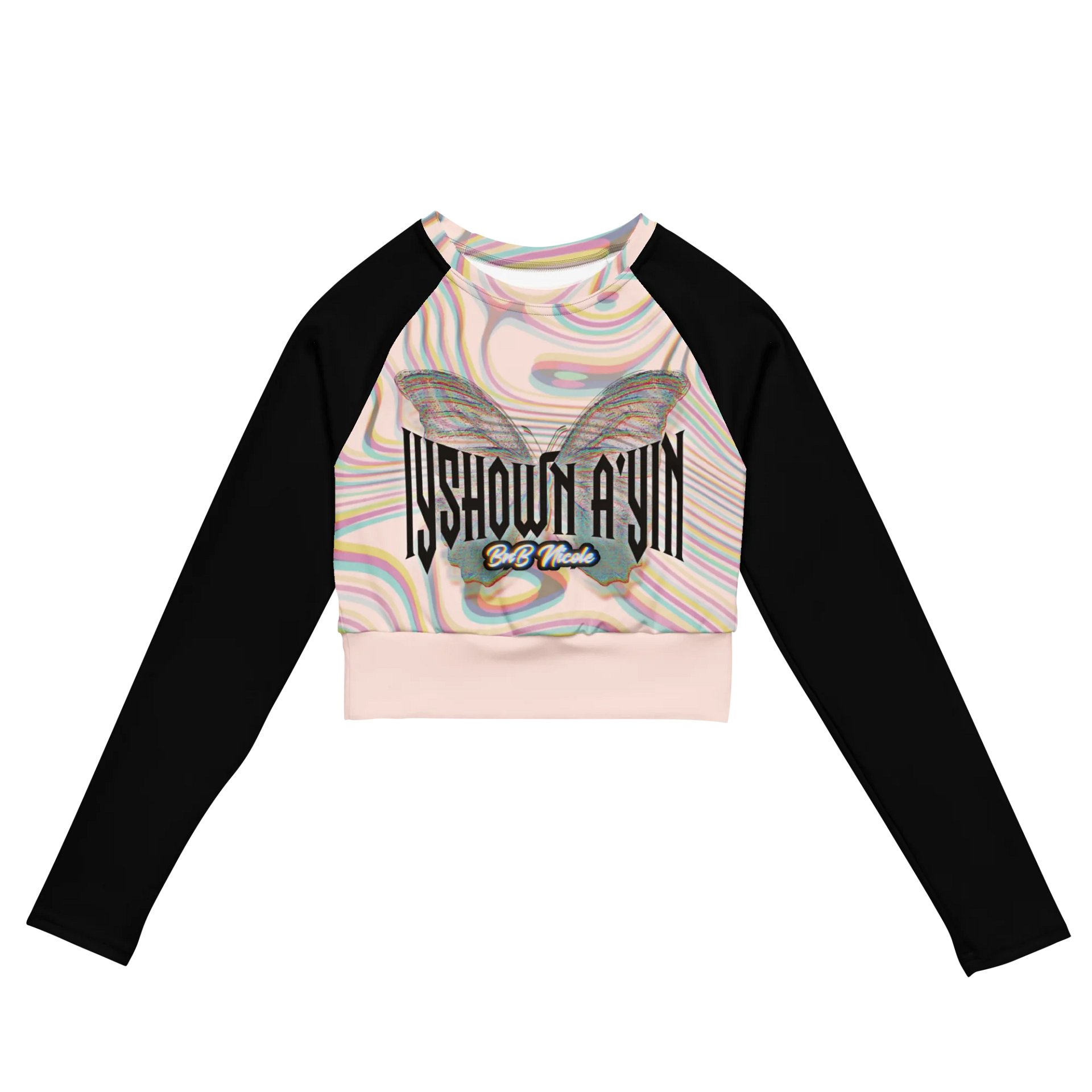 Divine Butterfly All-Over Crop Top product image (2)