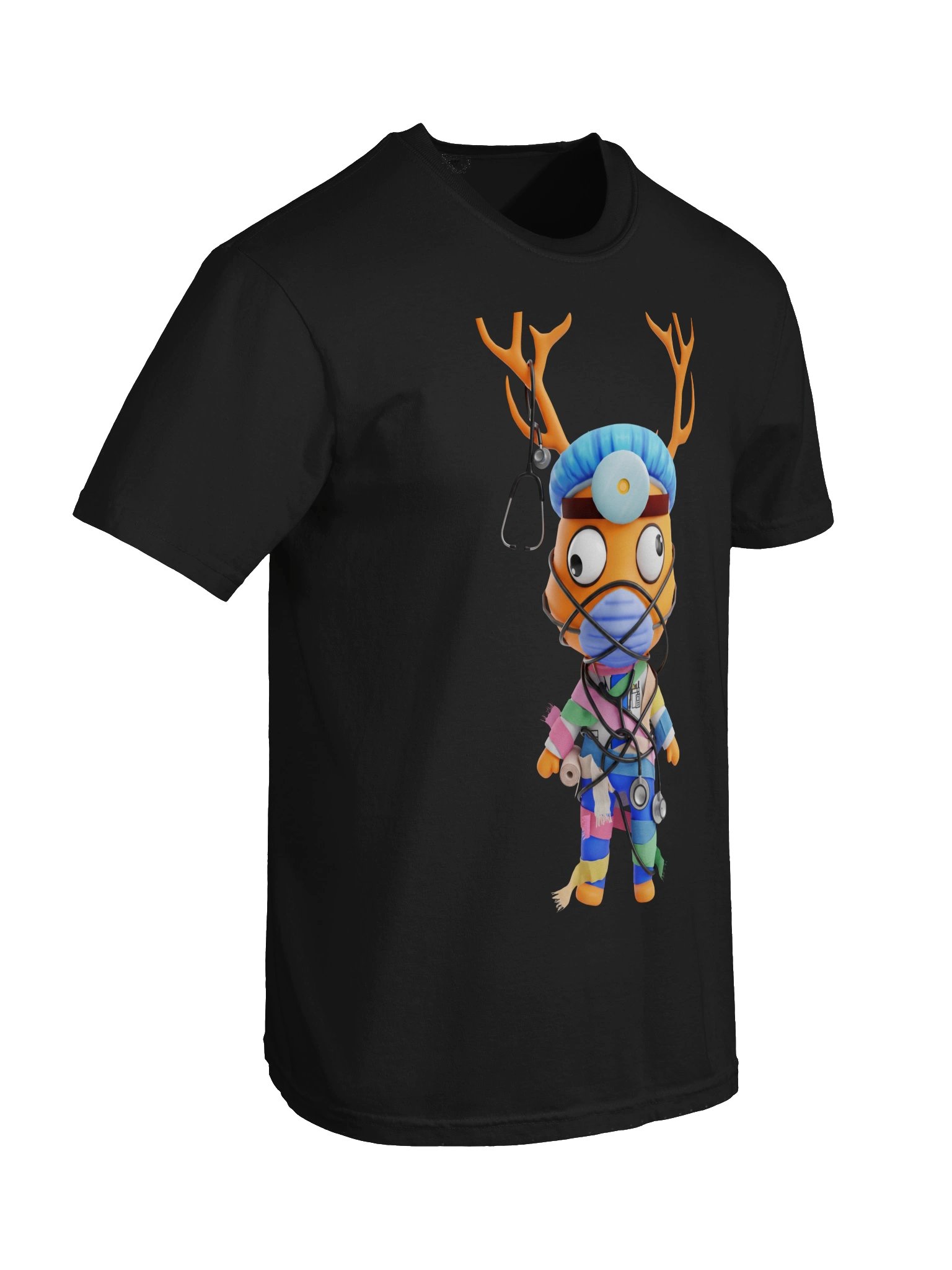 Surgeon Antler Deer Graphic Tee – Cute Creepy Hospital Aesthetic Unisex Shirt product image (6)