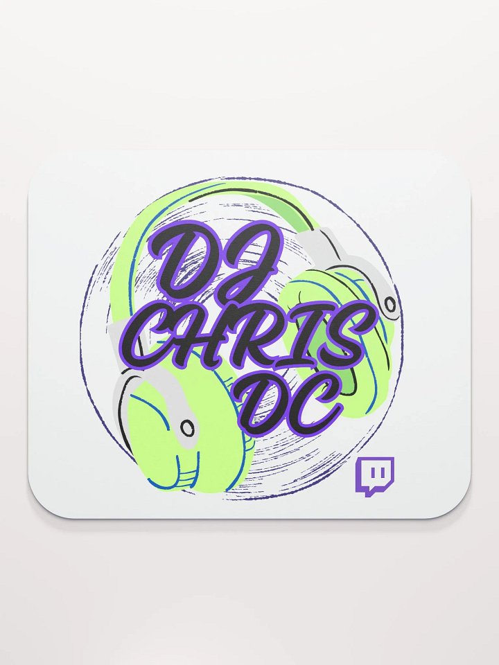 Mouse Pad With Lime Green Graphic product image (2)
