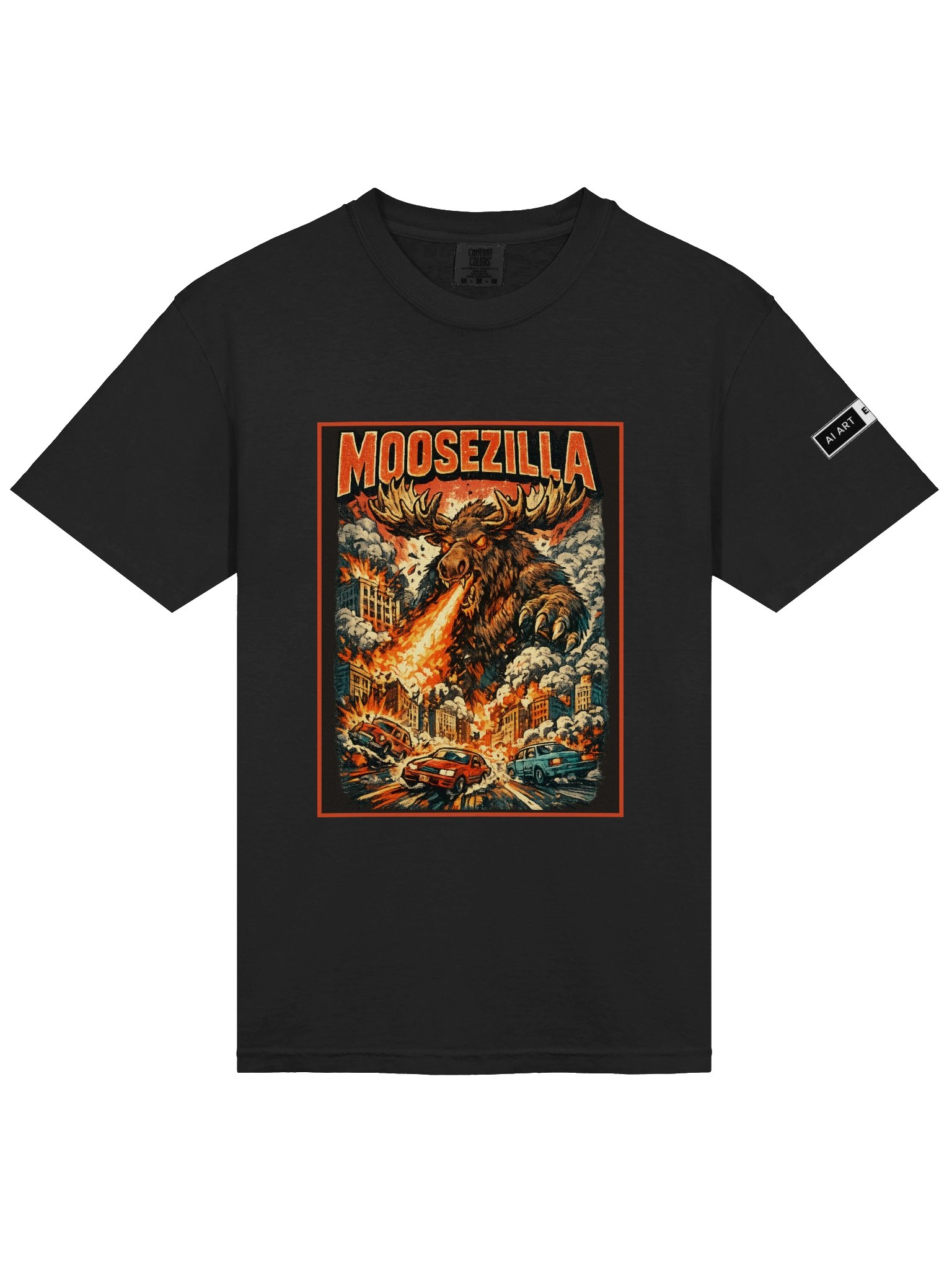 "MOOSEZILLA" 100% cotton T-shirt product image (1)