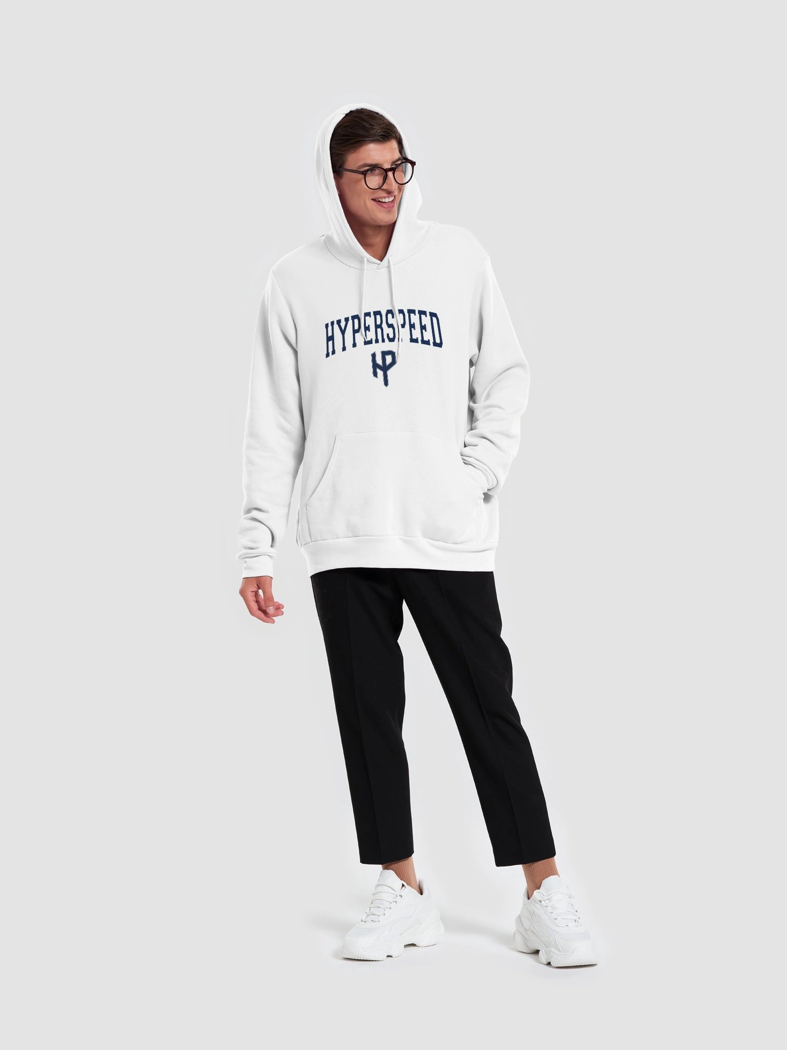 HyperSpeed Collegiate Hoodie(White) product image (5)