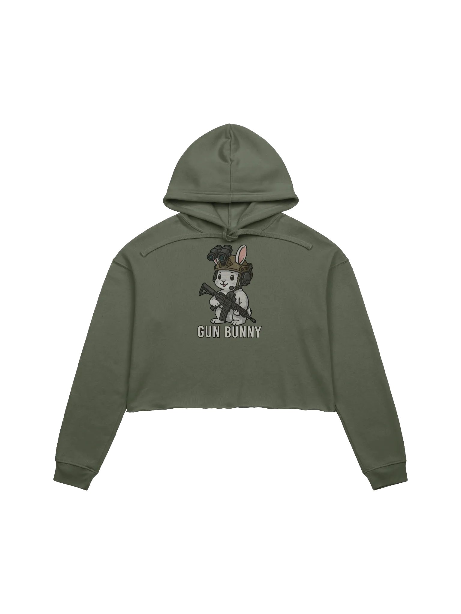 Women's Gun Bunny Crop Hoodie product image (1)
