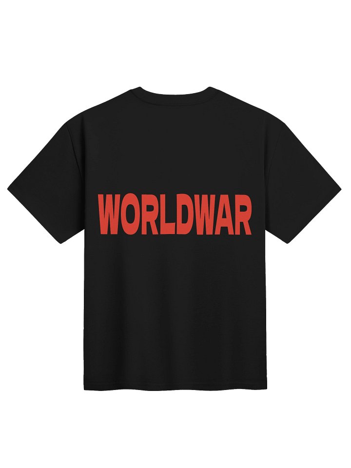 WORLDWAR TEE (ROSSO SU NERO) product image (2)