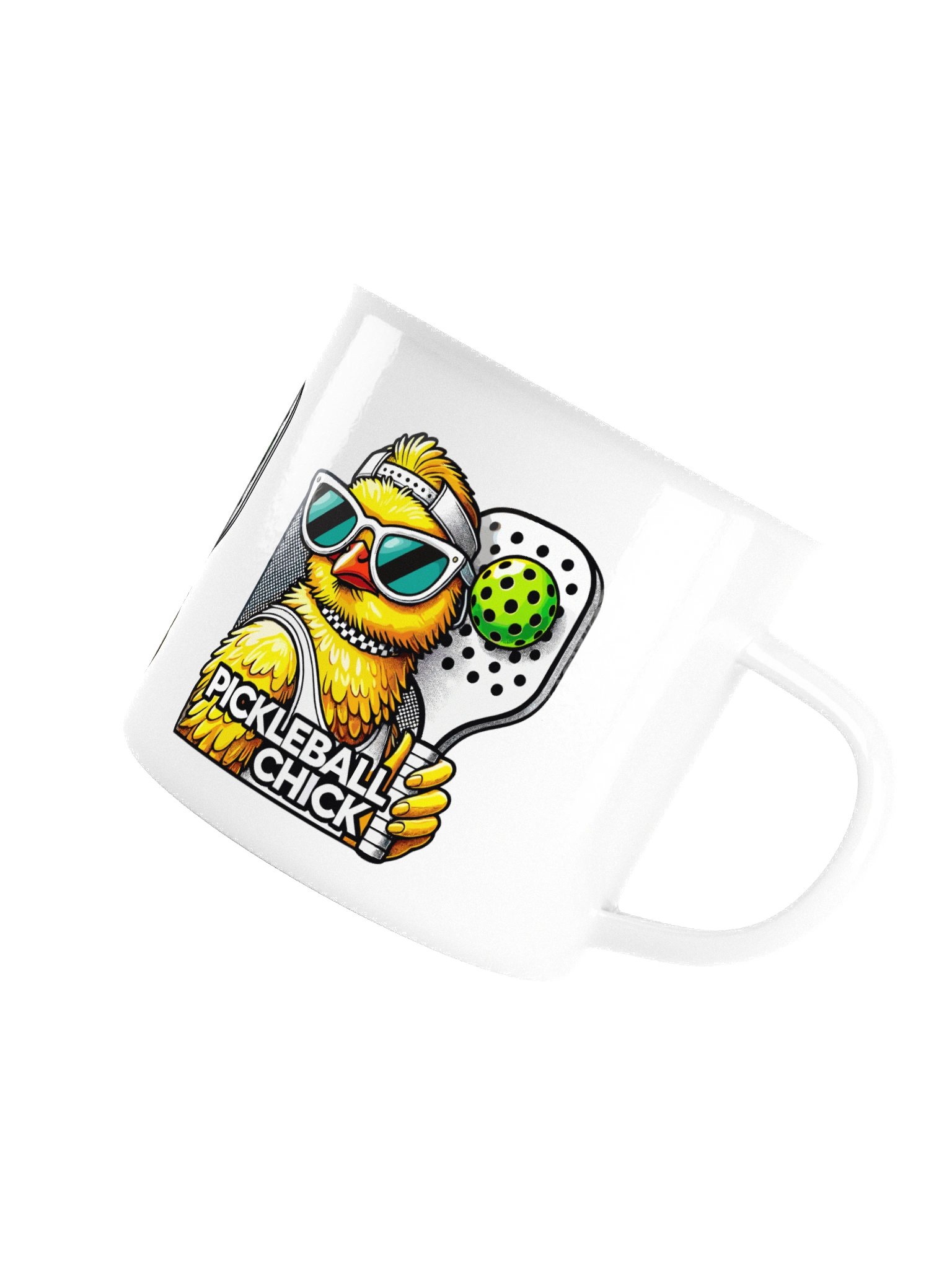 Pickleball Chick Enamel Mug product image (5)