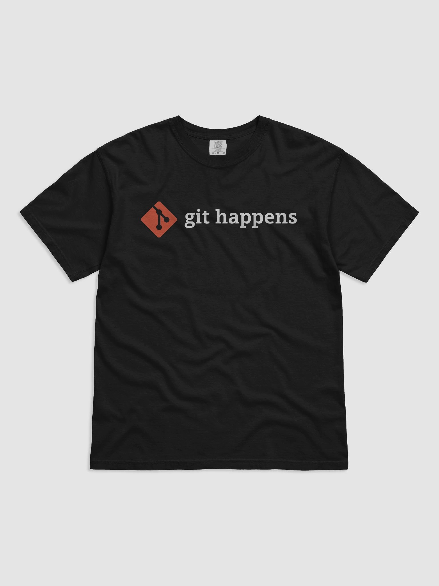 Git Happens T-Shirt – Developer Life, One Commit at a Time product image (2)