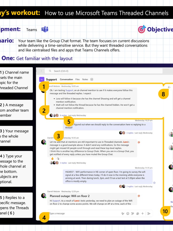 How to use Microsoft Teams Threaded Channels-Quick Reference Guide product image (2)