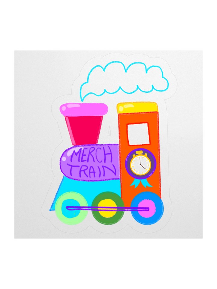 Shelf 1 : Smol Merch Train Engine Sticker product image (1)