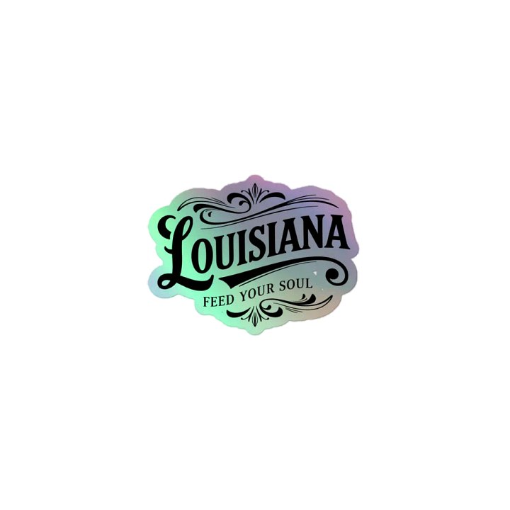 Louisiana Soul Kiss-Cut Holographic Sticker Sheet product image (1)