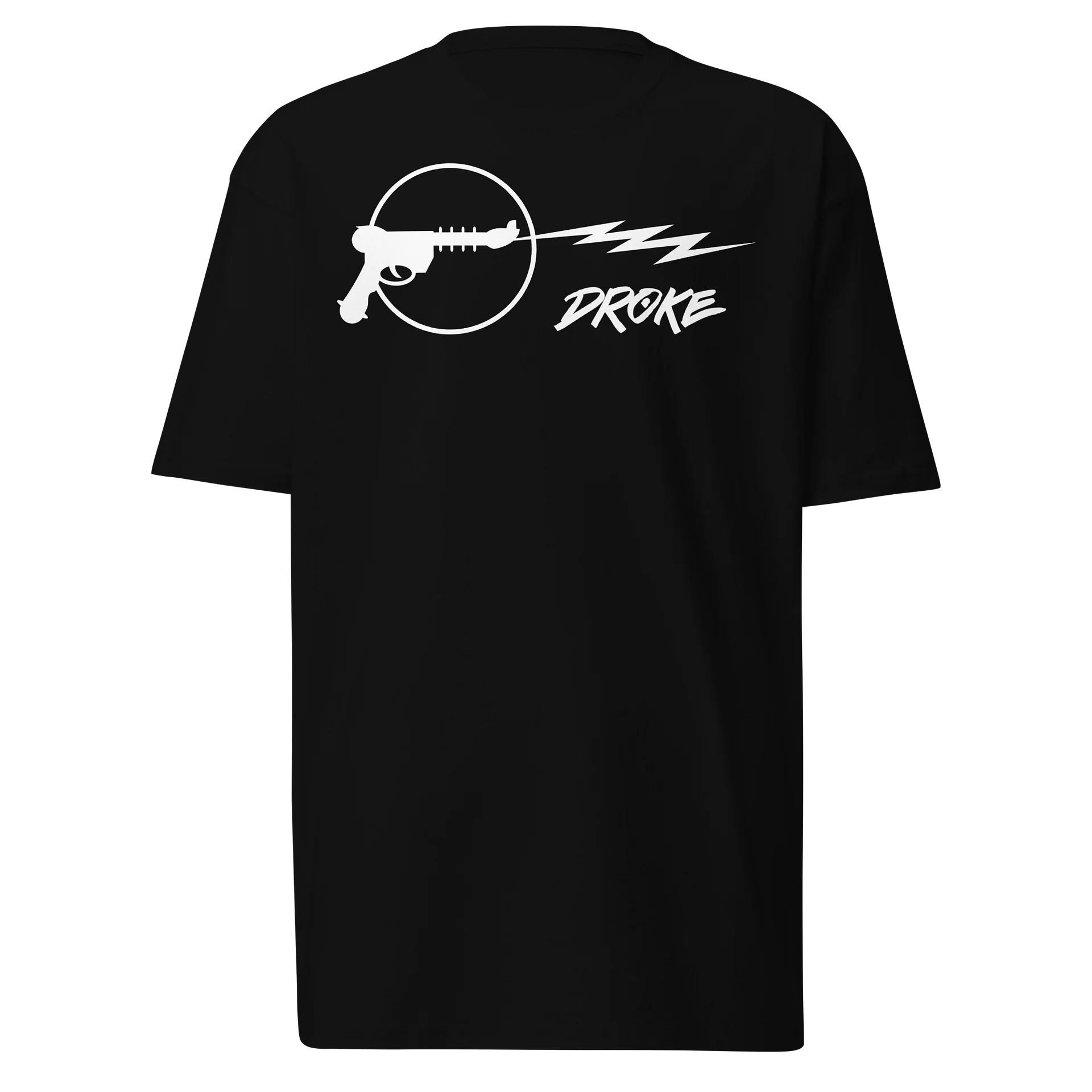 DROKE - White Laser Gun T-Shirt product image (1)