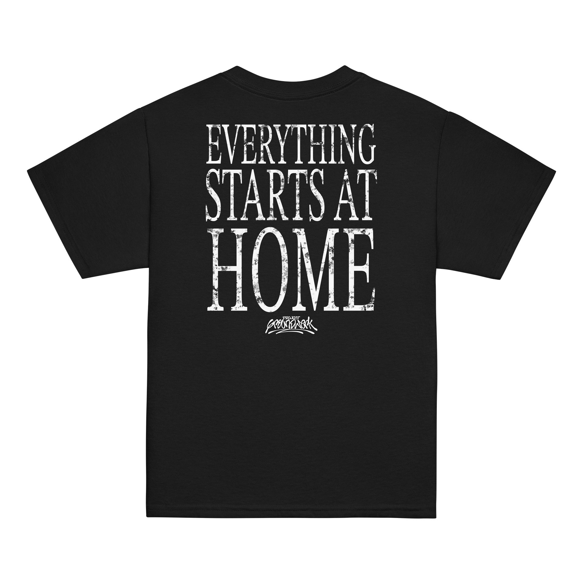 Everything Starts At Home Youth Classic (Front/Back) Black Tee product image (1)