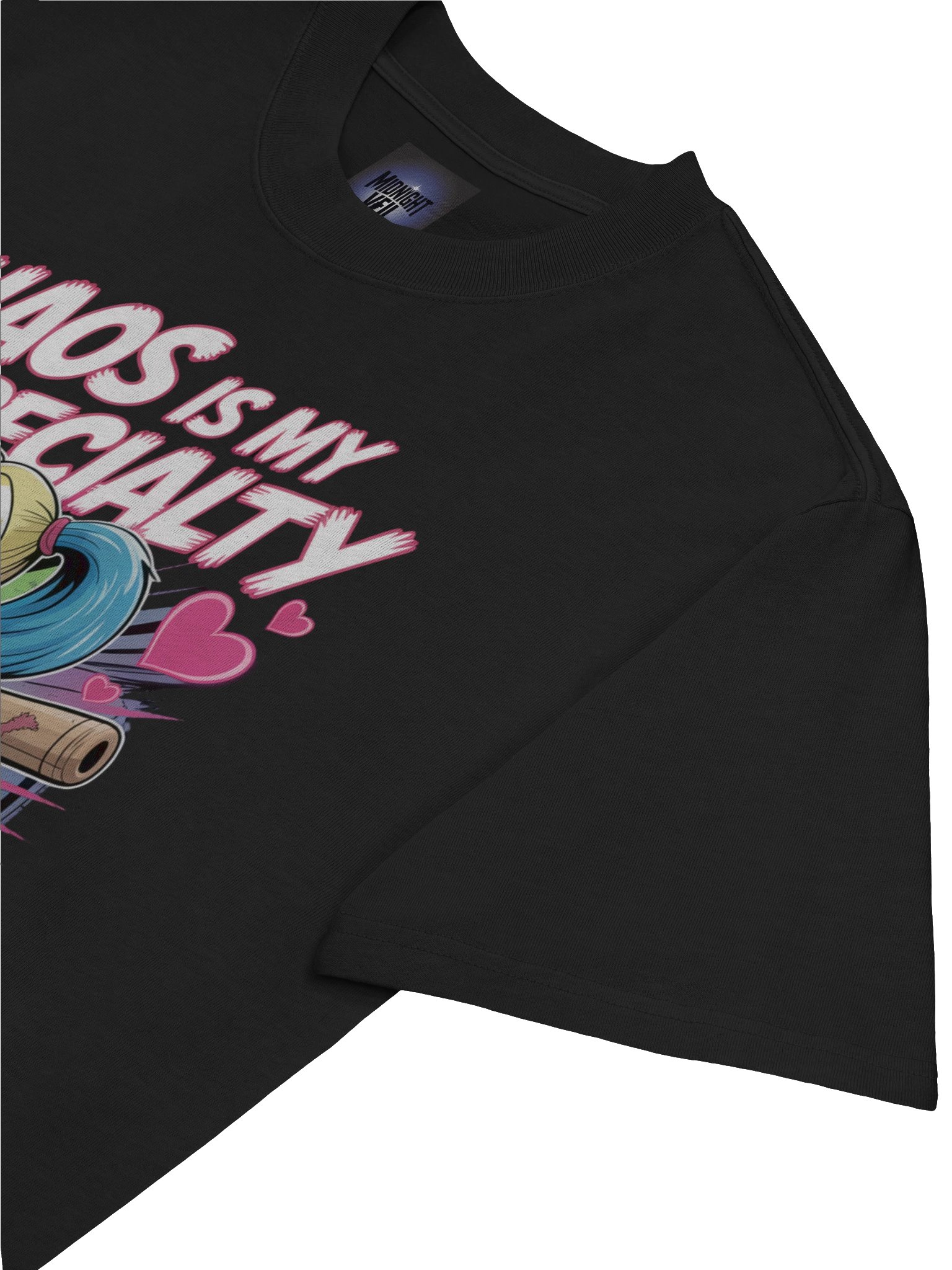 Anarchic Affection: Harley Quinn Chaos is My Speciality Oversized Faded T-Shirt product image (7)