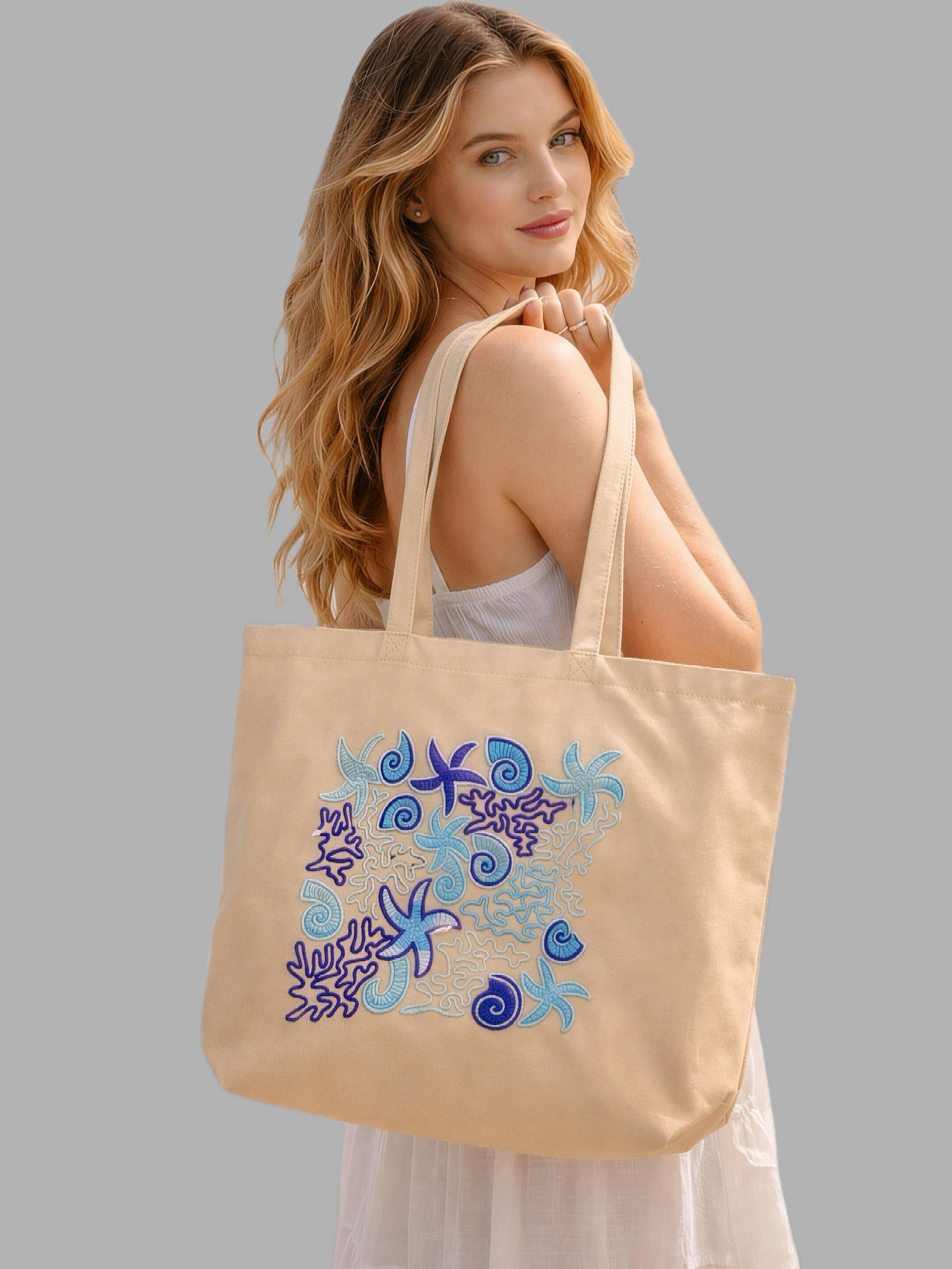 Canvas Tote Bag – Tide product image (2)