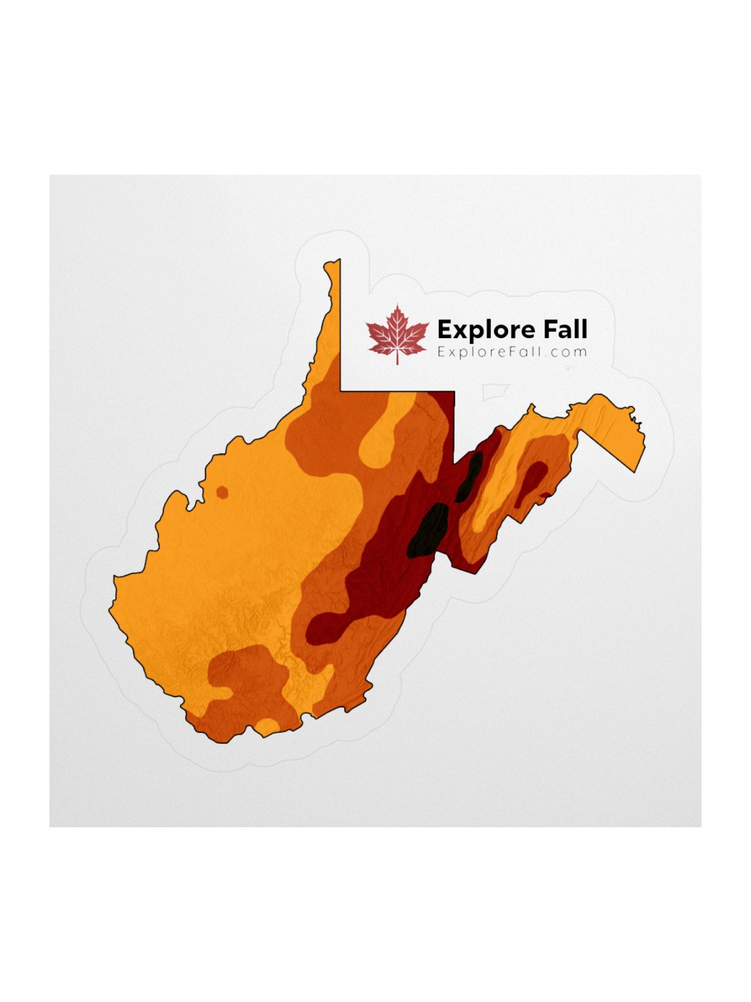 West Virginia Peak Fall Color Sticker product image (3)