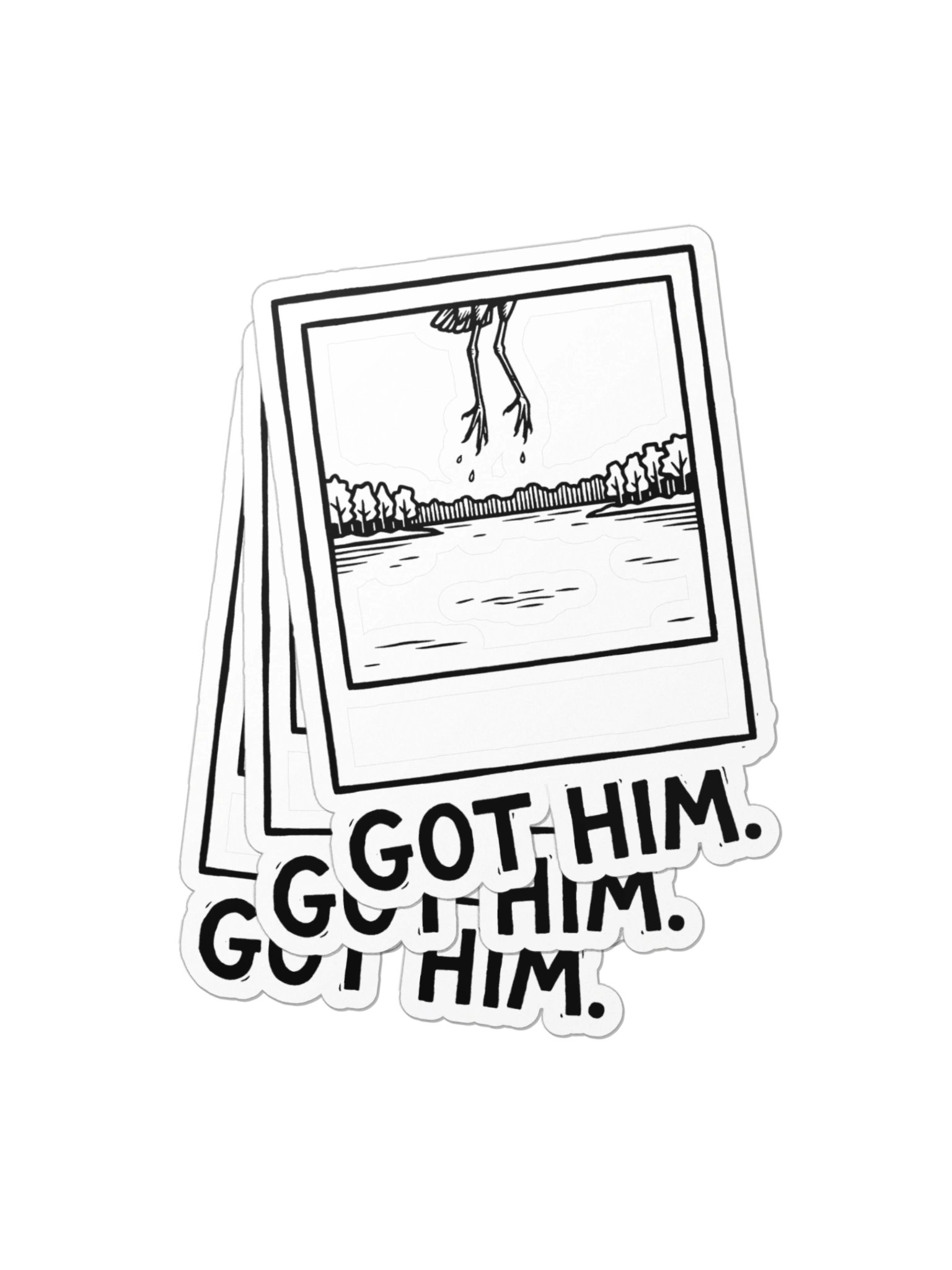 Got Him. Heron Sticker product image (2)