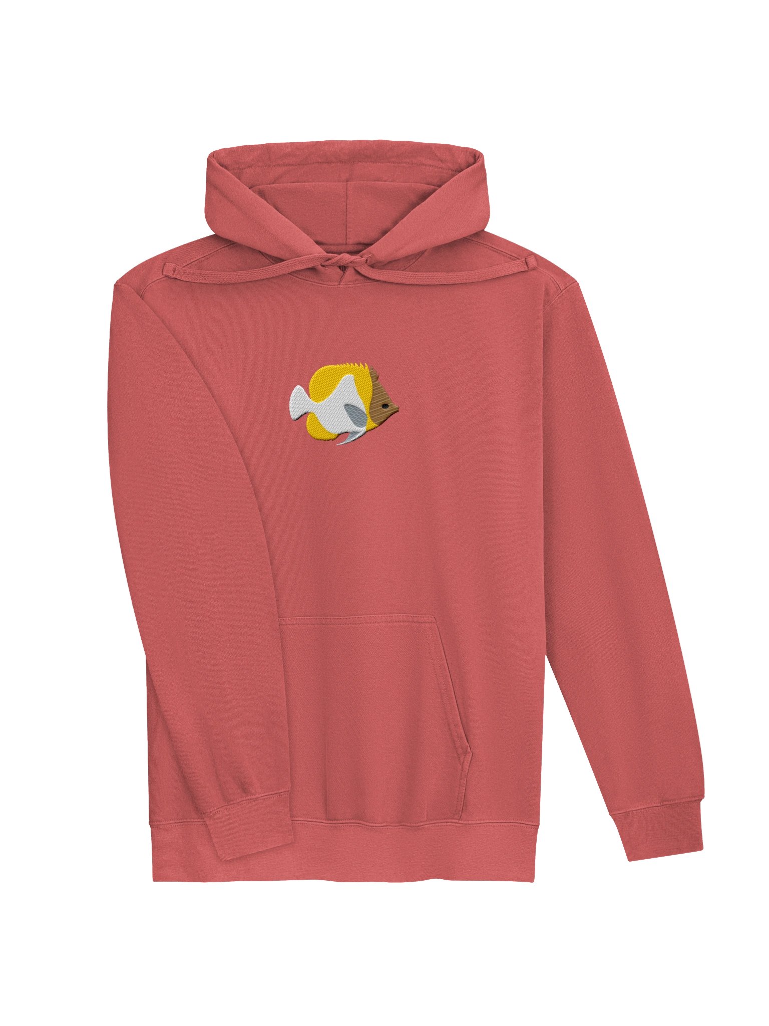 Pyramid Butterflyfish Embroidered Hoodie | Saltwater Reef Aquarium Fish & Ocean Lover Apparel product image (19)