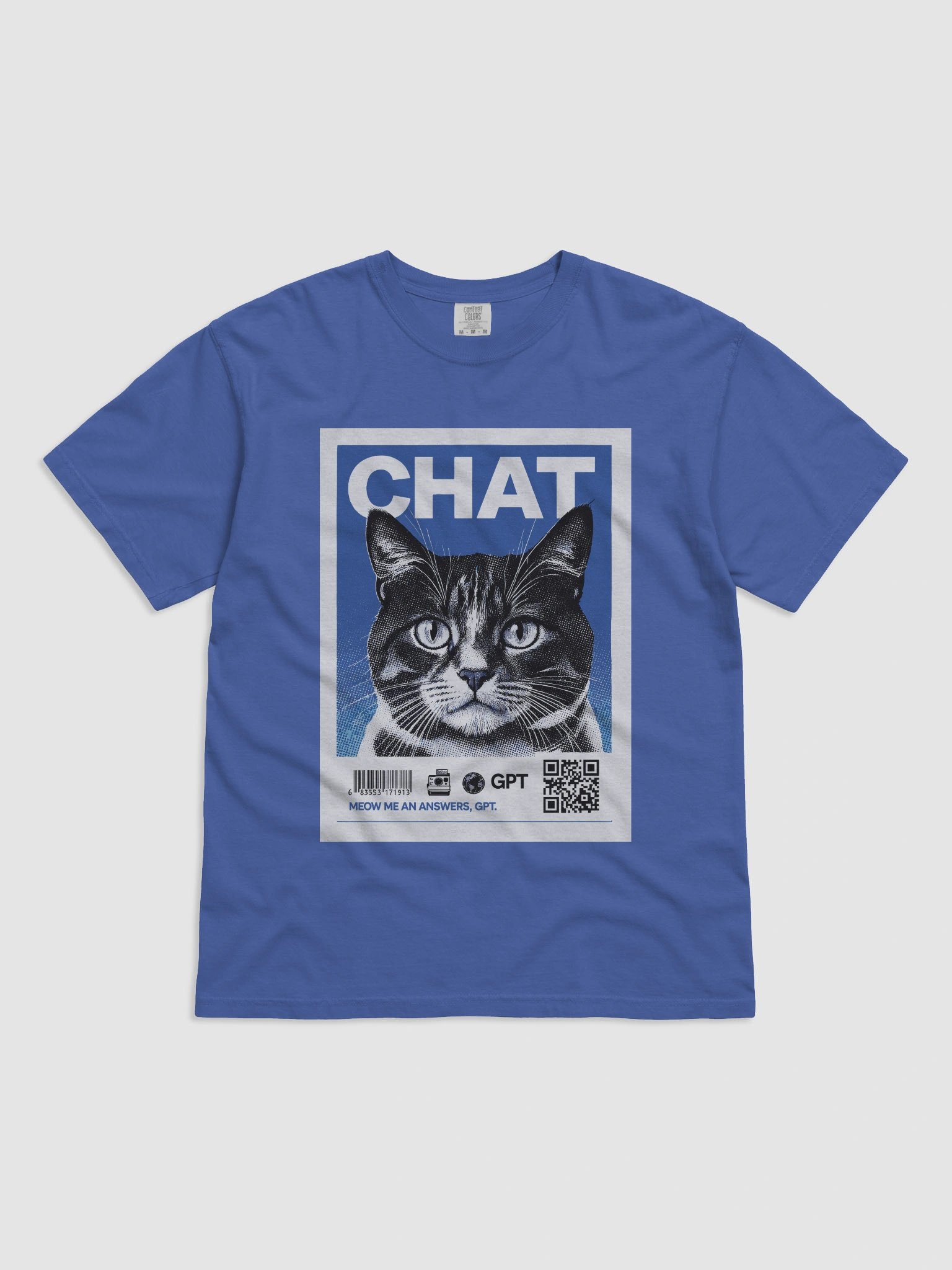 Meow Me An Answers" T-Shirt - The AI Cat product image (3)