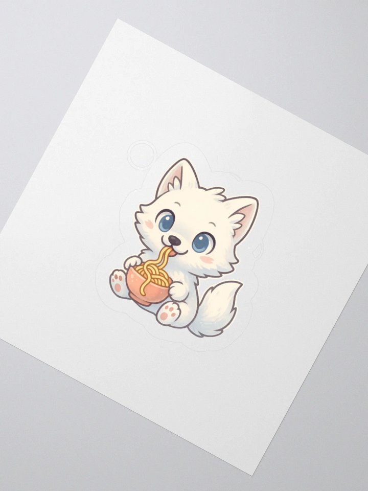 Noodle Time Arctic Fox Sticker product image (4)