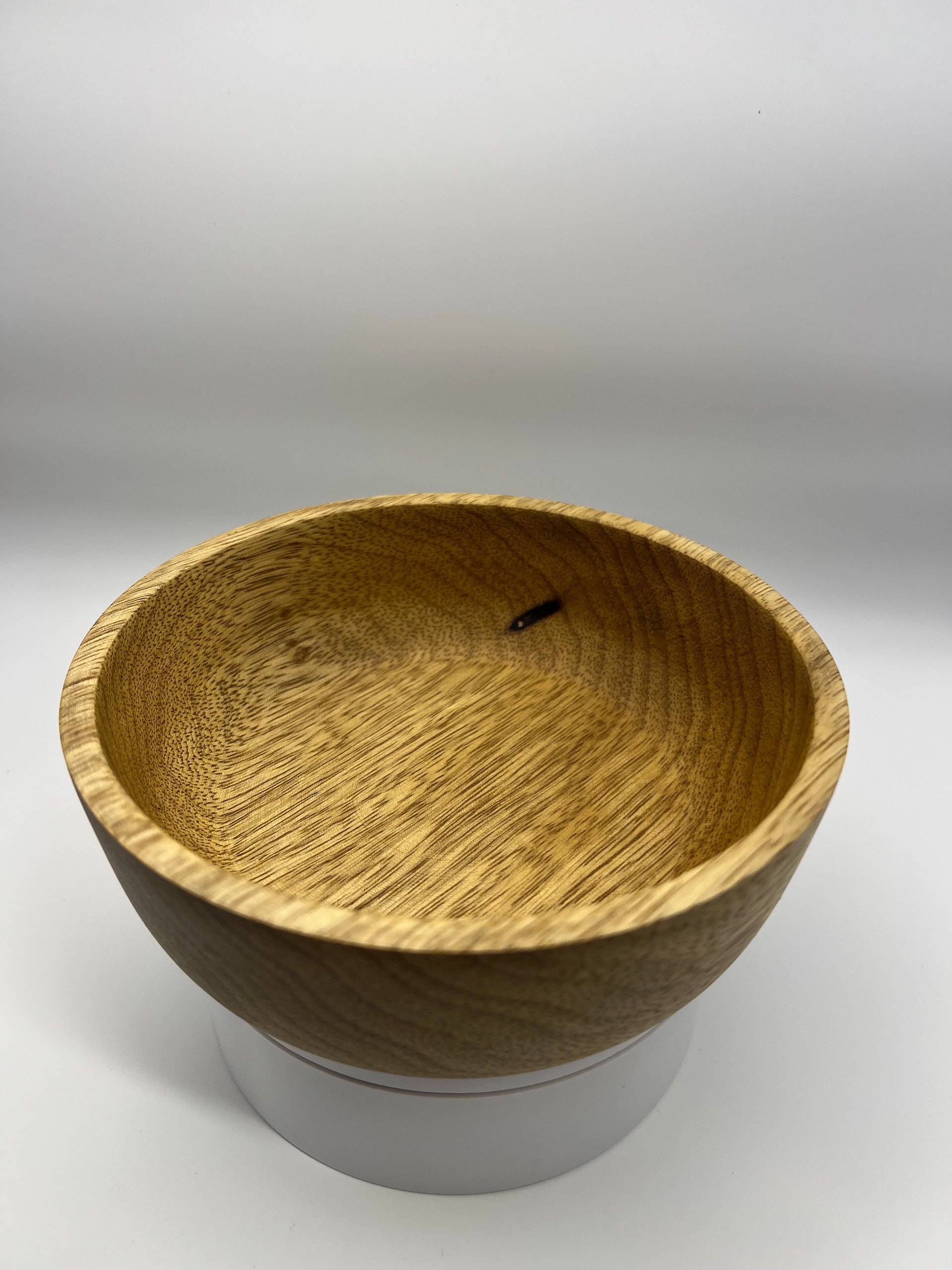 6" White Limba Decorative Dish | Exotic Hardwood product image (8)