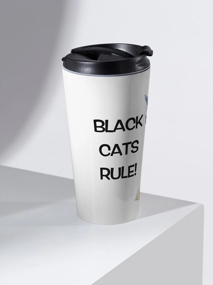 Black Cat Rule! Dexter's Travel Mug product image (2)