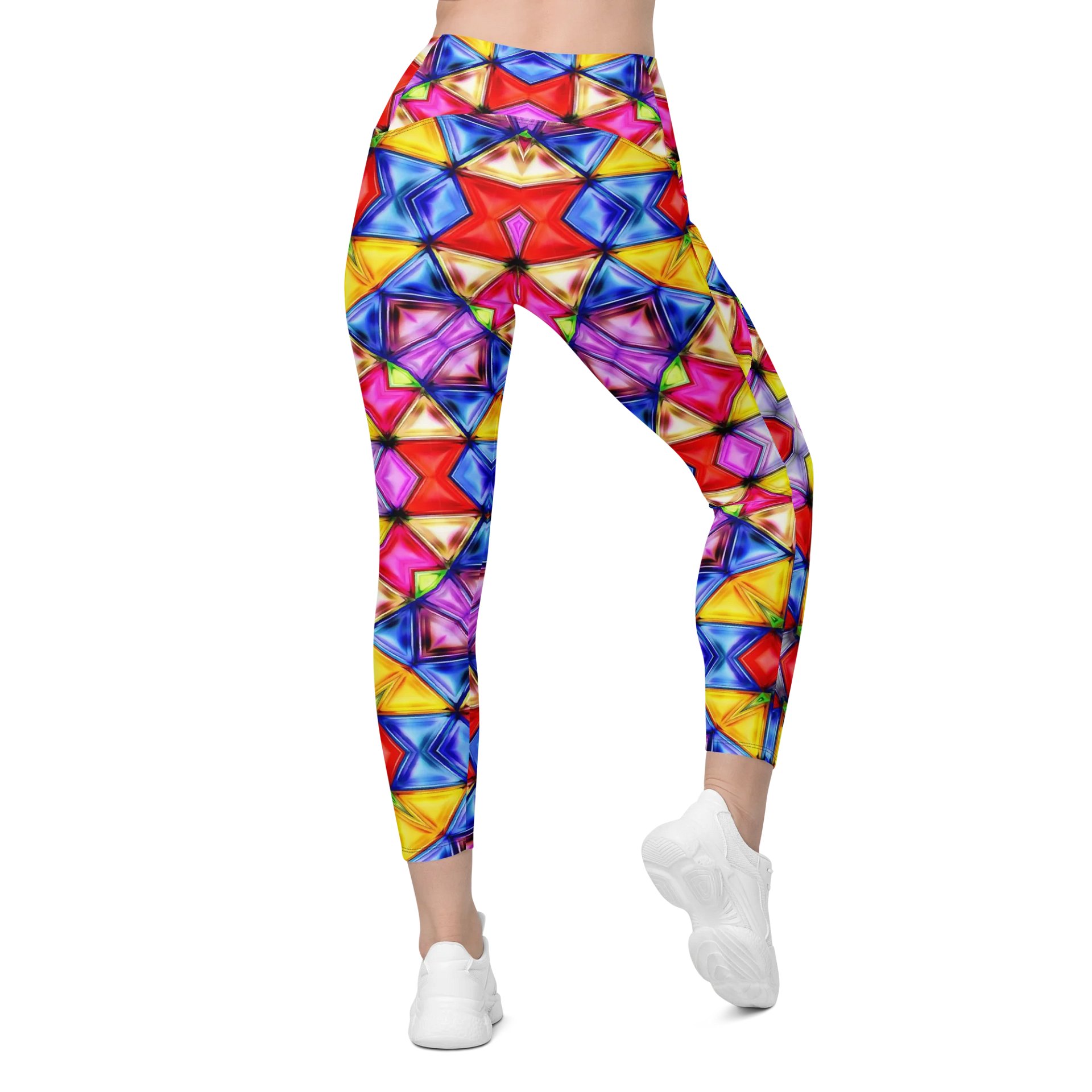 Barry Grady 'Vibrant' Crossover Leggings with Pockets product image (2)