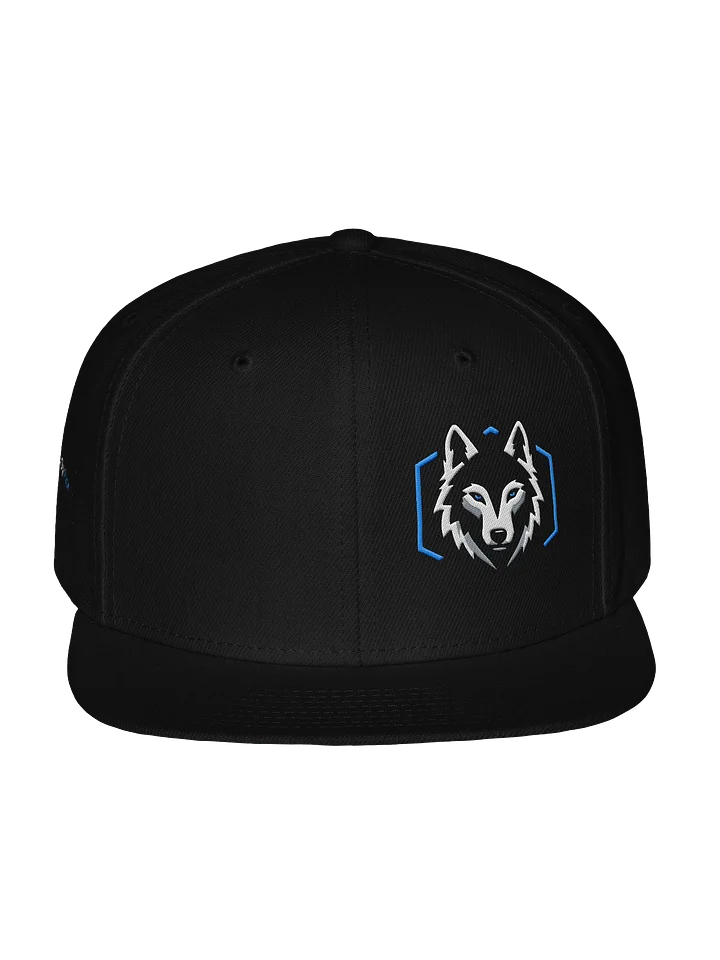 Blue Wolf Emblem Snapback Cap Left product image (1)