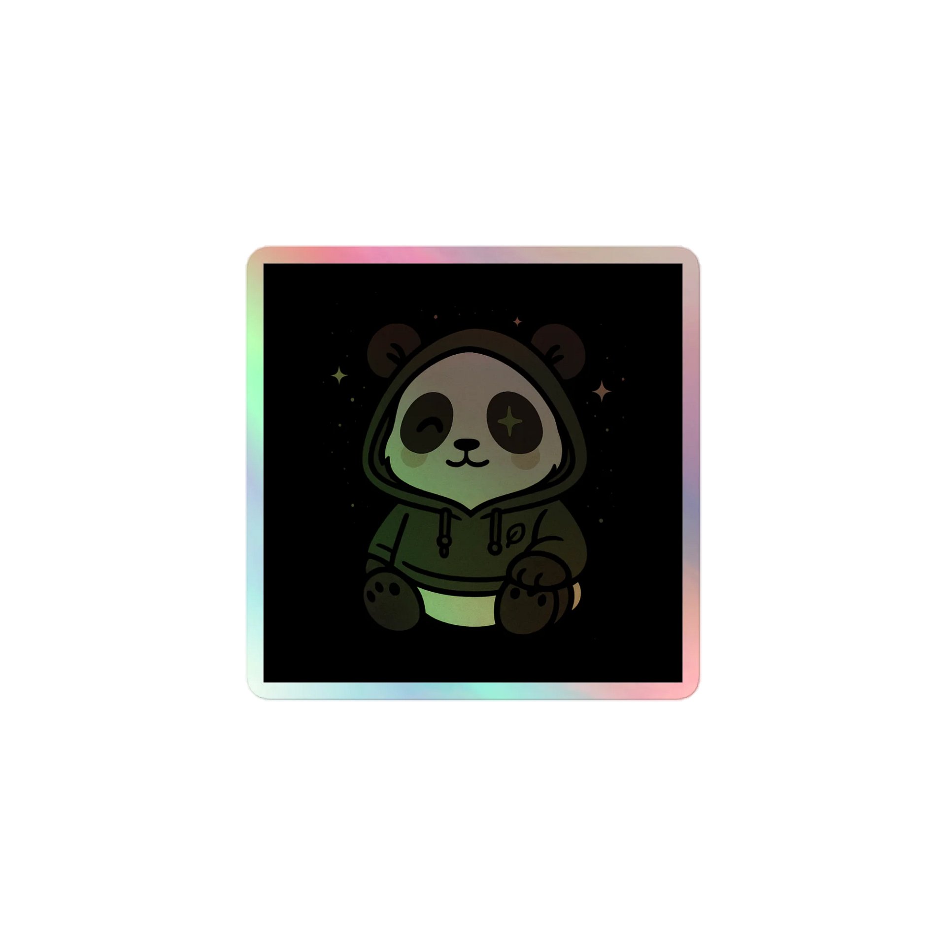 Panda Holographic Sticker Sheet product image (1)