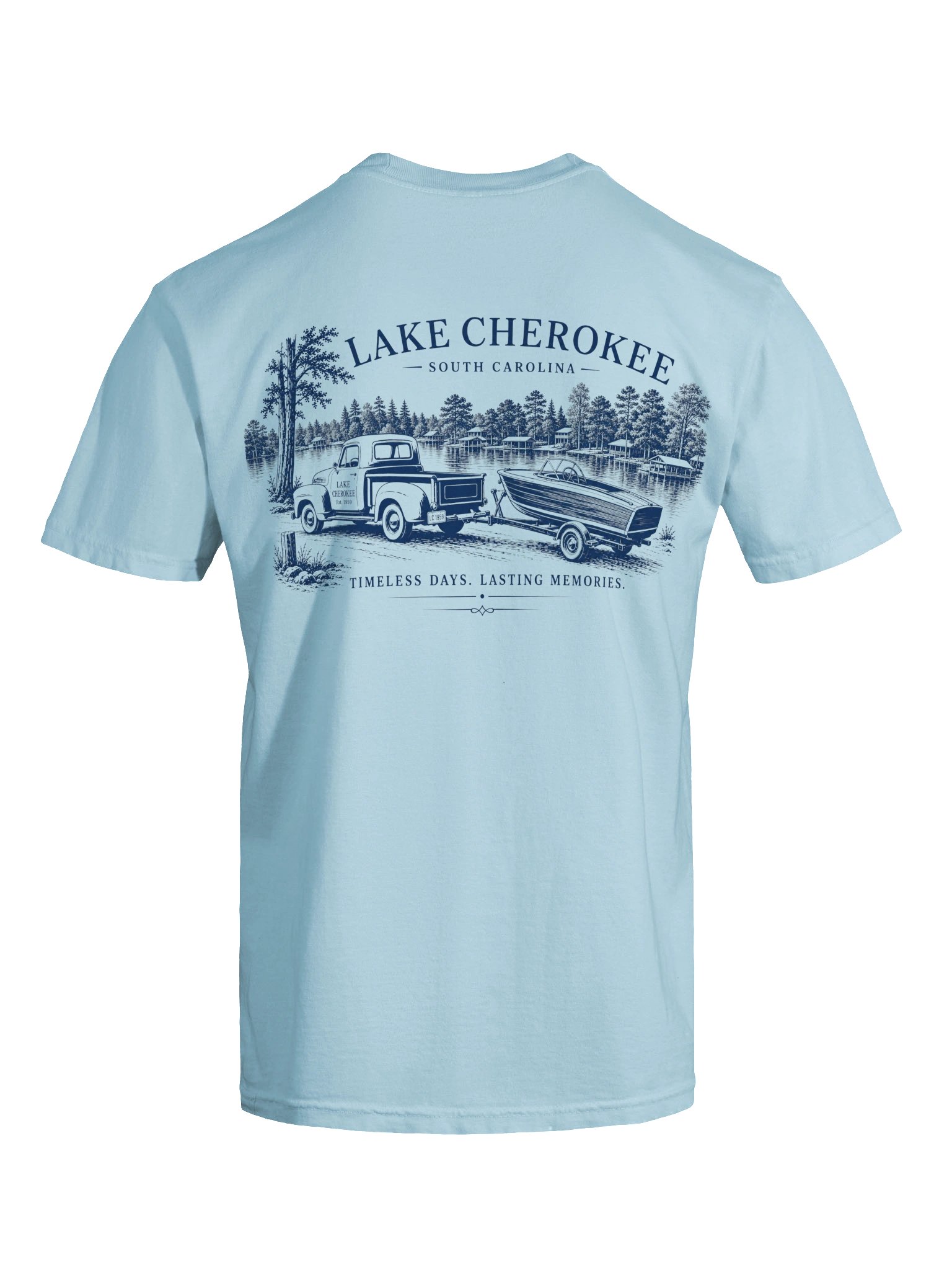 Lake Cherokee Vintage Truck Tee (blue) product image (23)