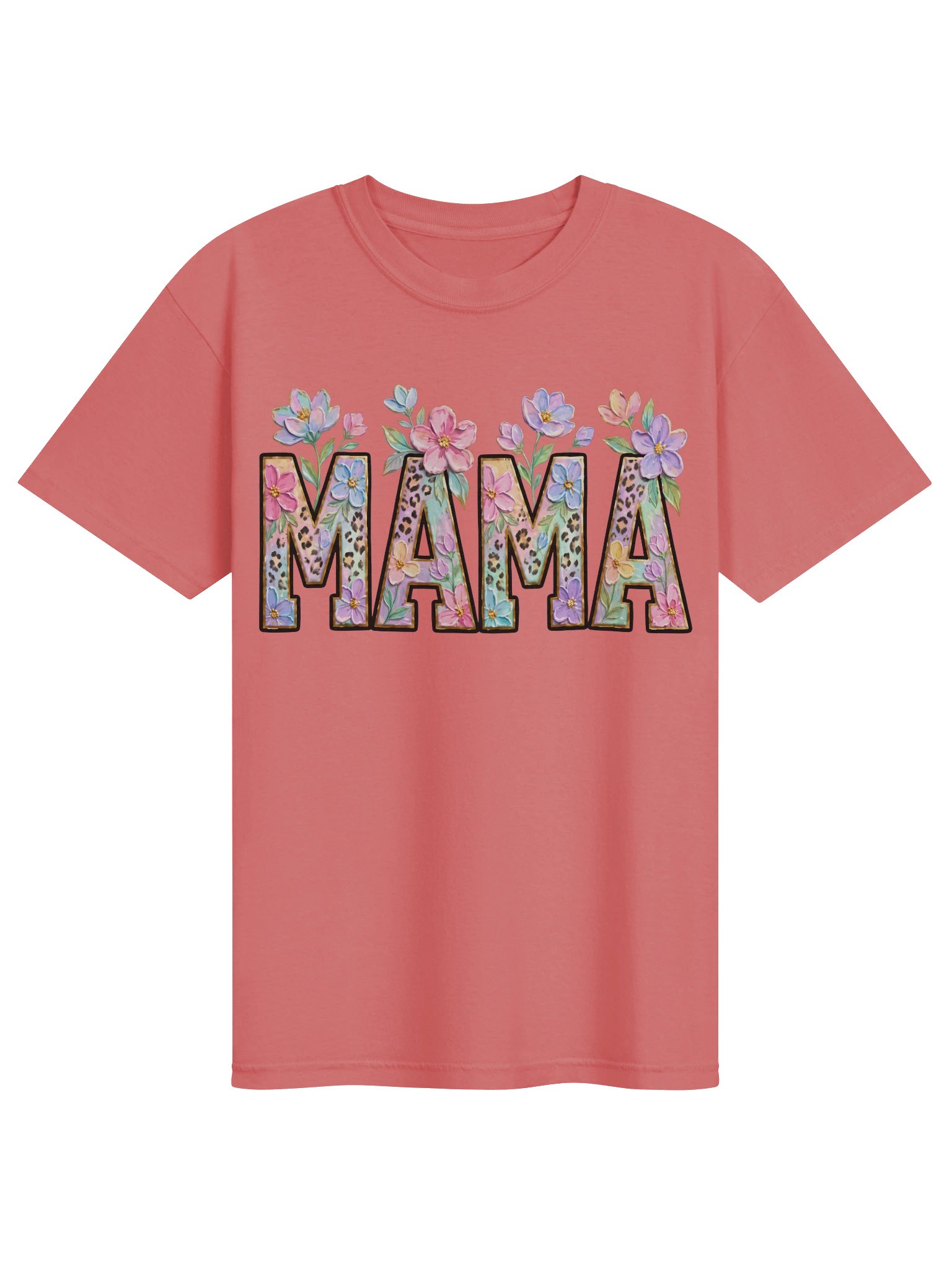 Mama Shirt, Floral Mama Graphic Tee, Comfort Colors Mama T-Shirt, Leopard Print Mom Shirt, Mother’s Day Gift product image (6)