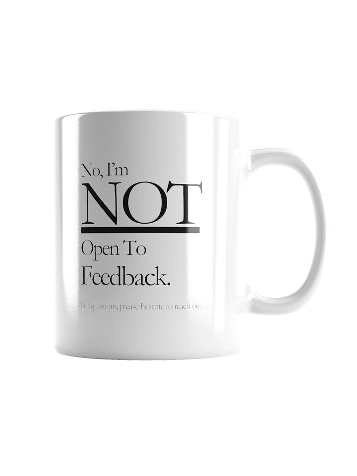 Not Open To Feedback Mug product image (5)