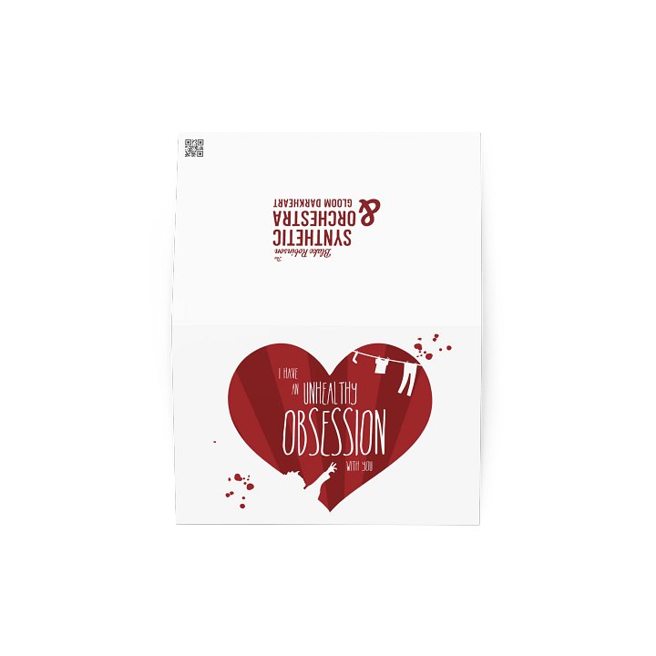 "An Unhealthy Obsession" greeting card product image (2)