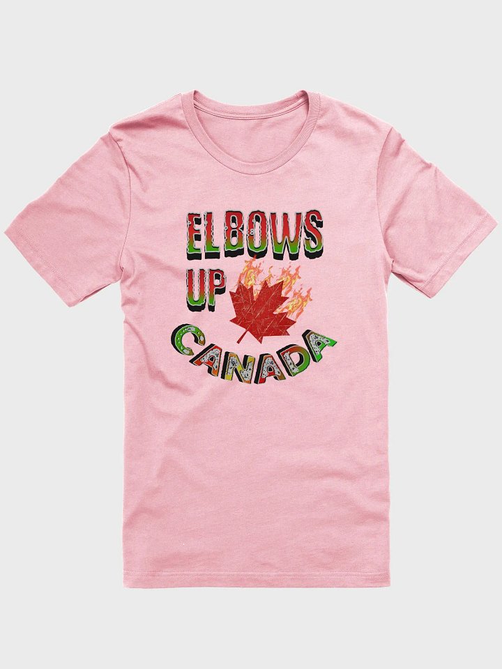 Elbows Up Canada Flaming Maple Leaf T-Shirt product image (1)