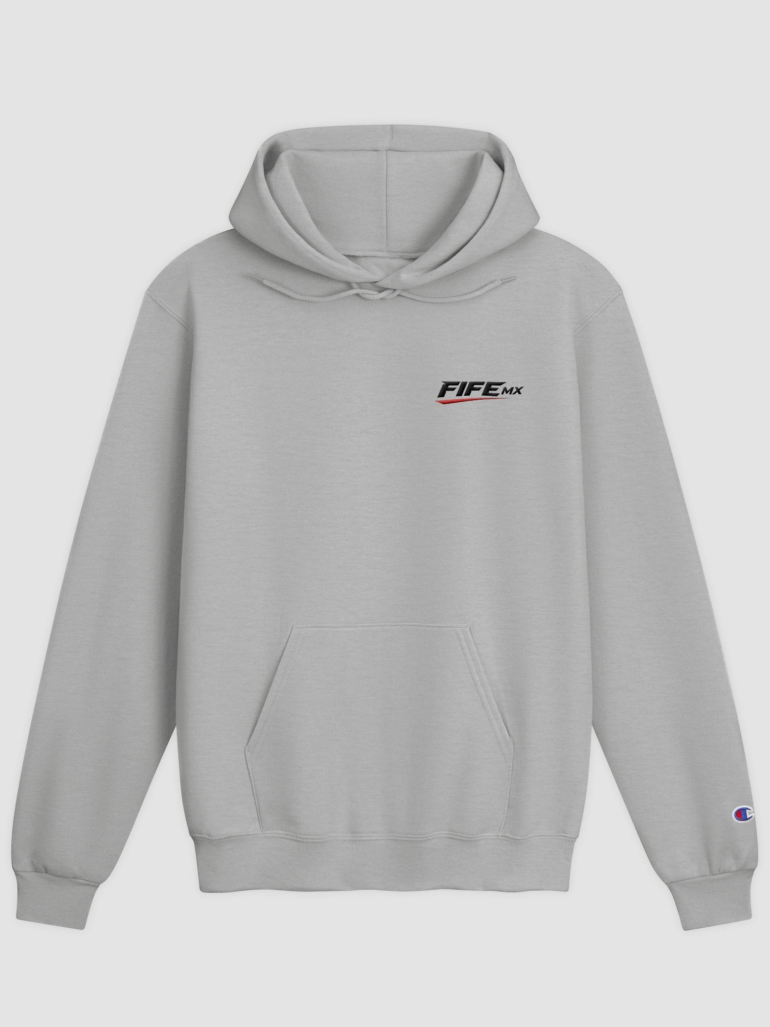 FifeMX Champion Hoodie (grey) – Embroidered Logo product image (1)
