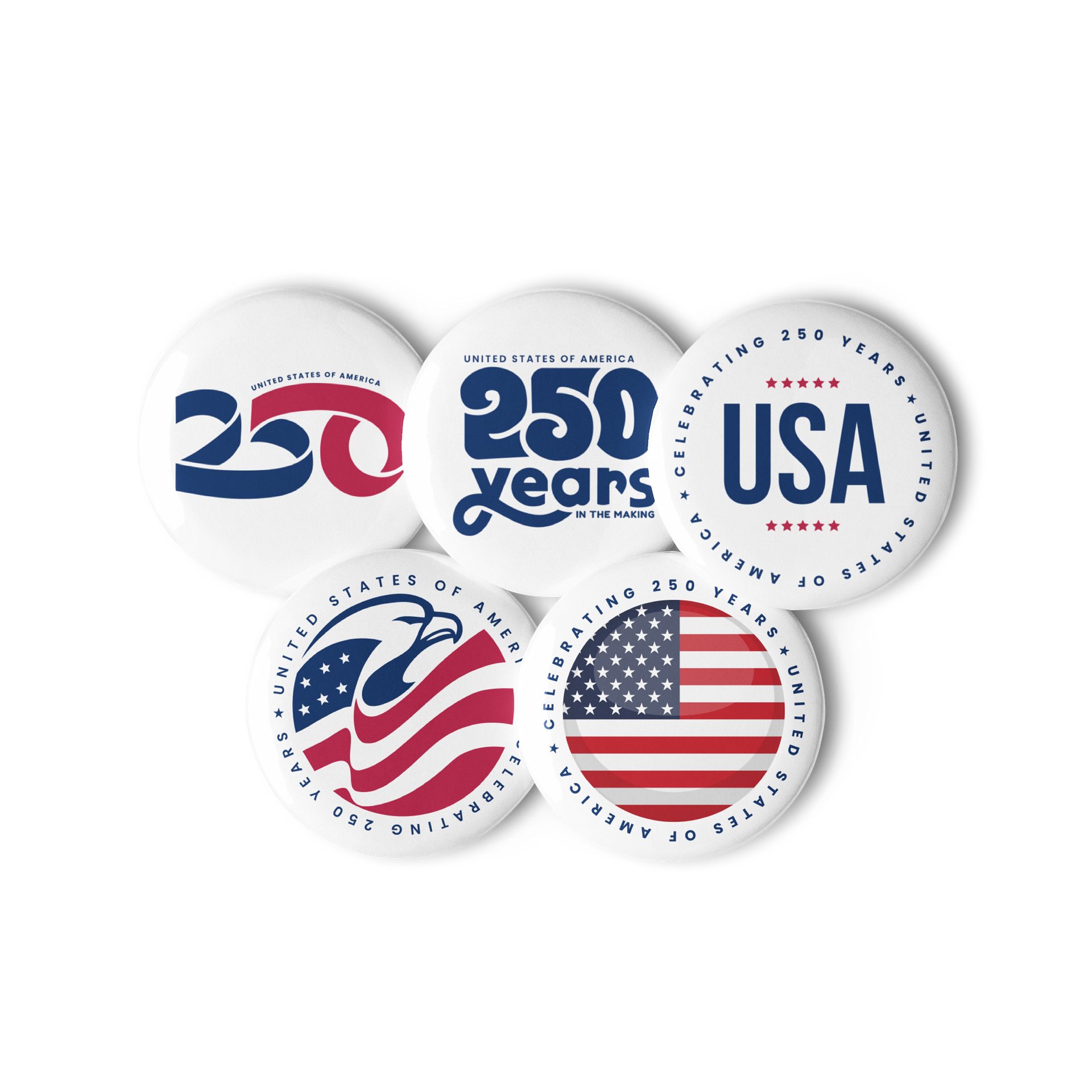 America 250 Pin Button Set product image (2)