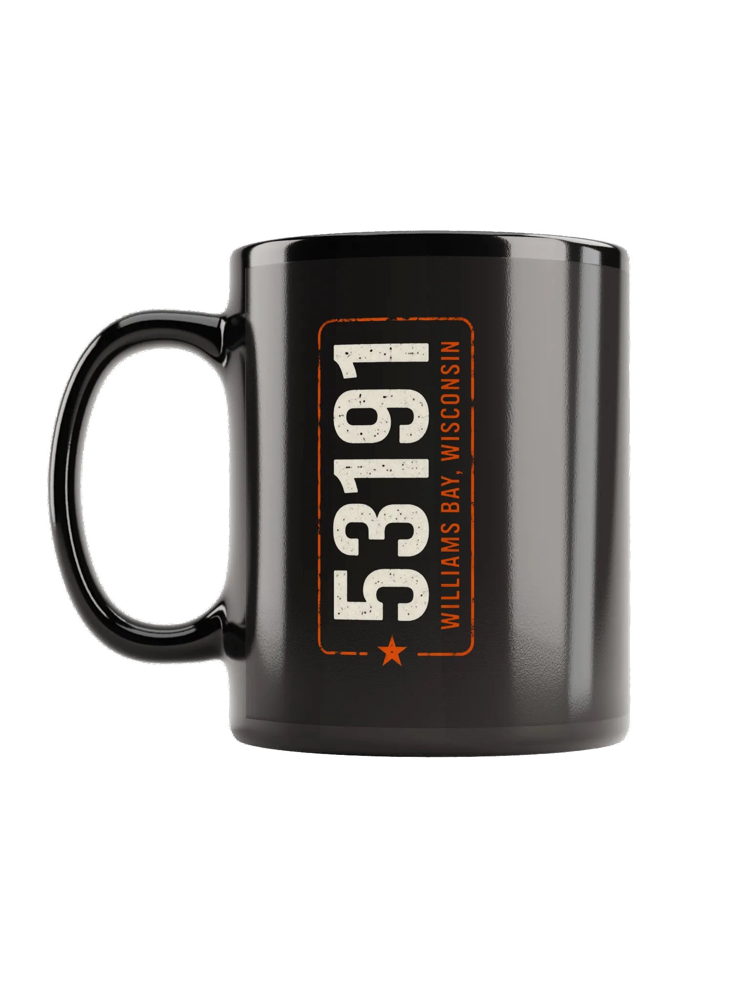 53191 ZIPCODE Black Mug product image (1)