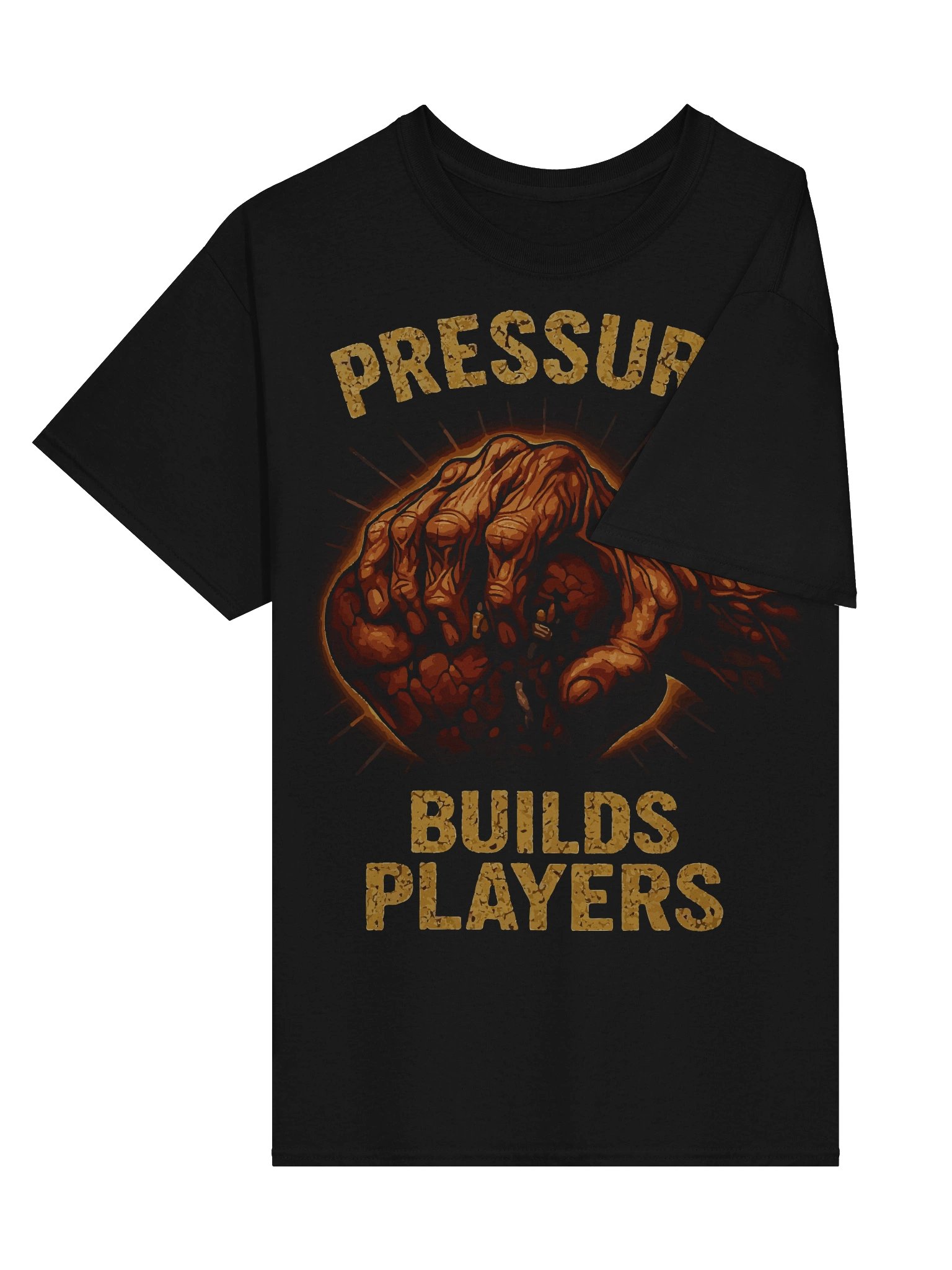 “Pressure Builds Players" – Motivational Grit T-shirt product image (3)